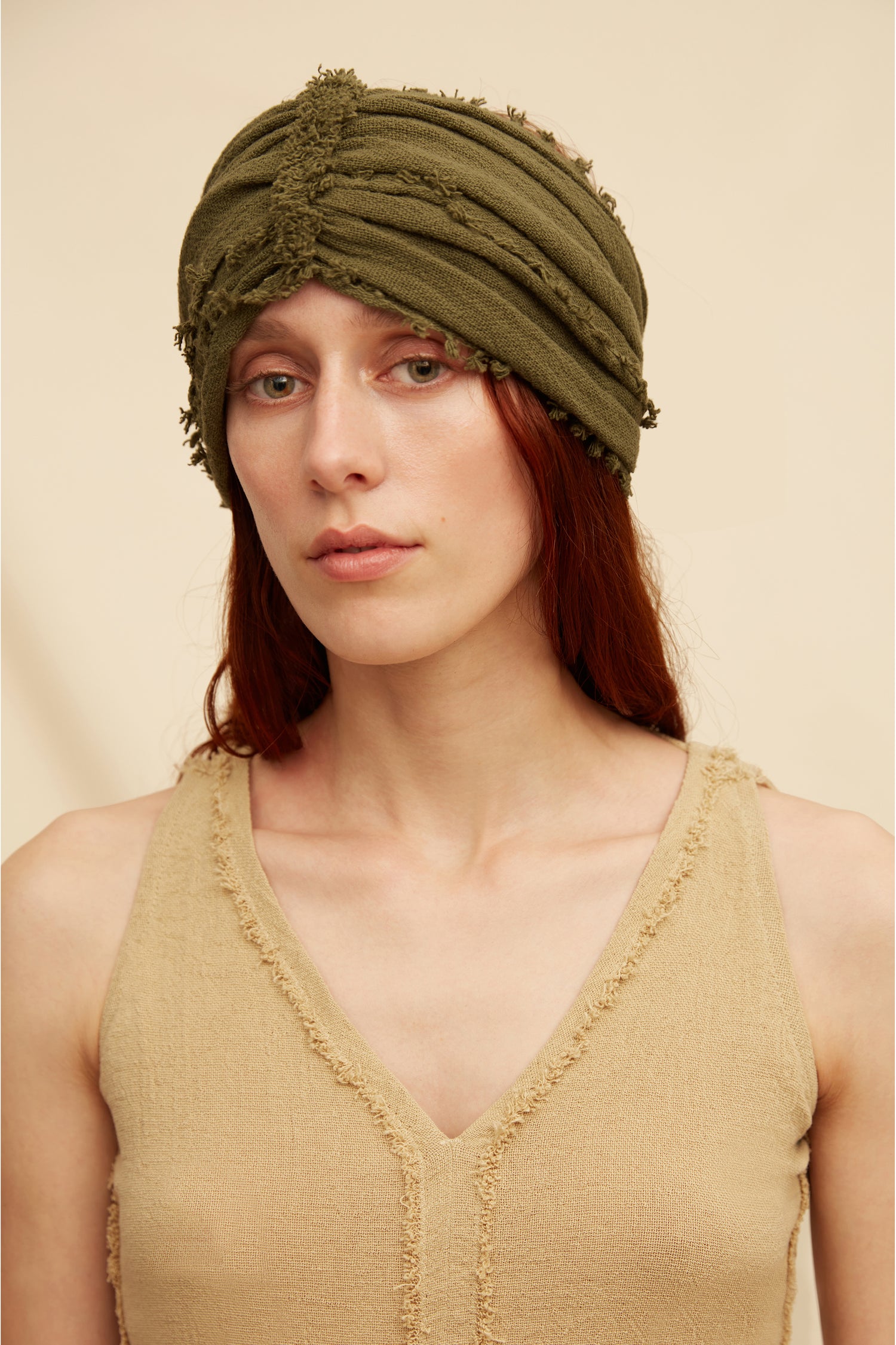 IXCAN TURBAN - OLIVE Product Image