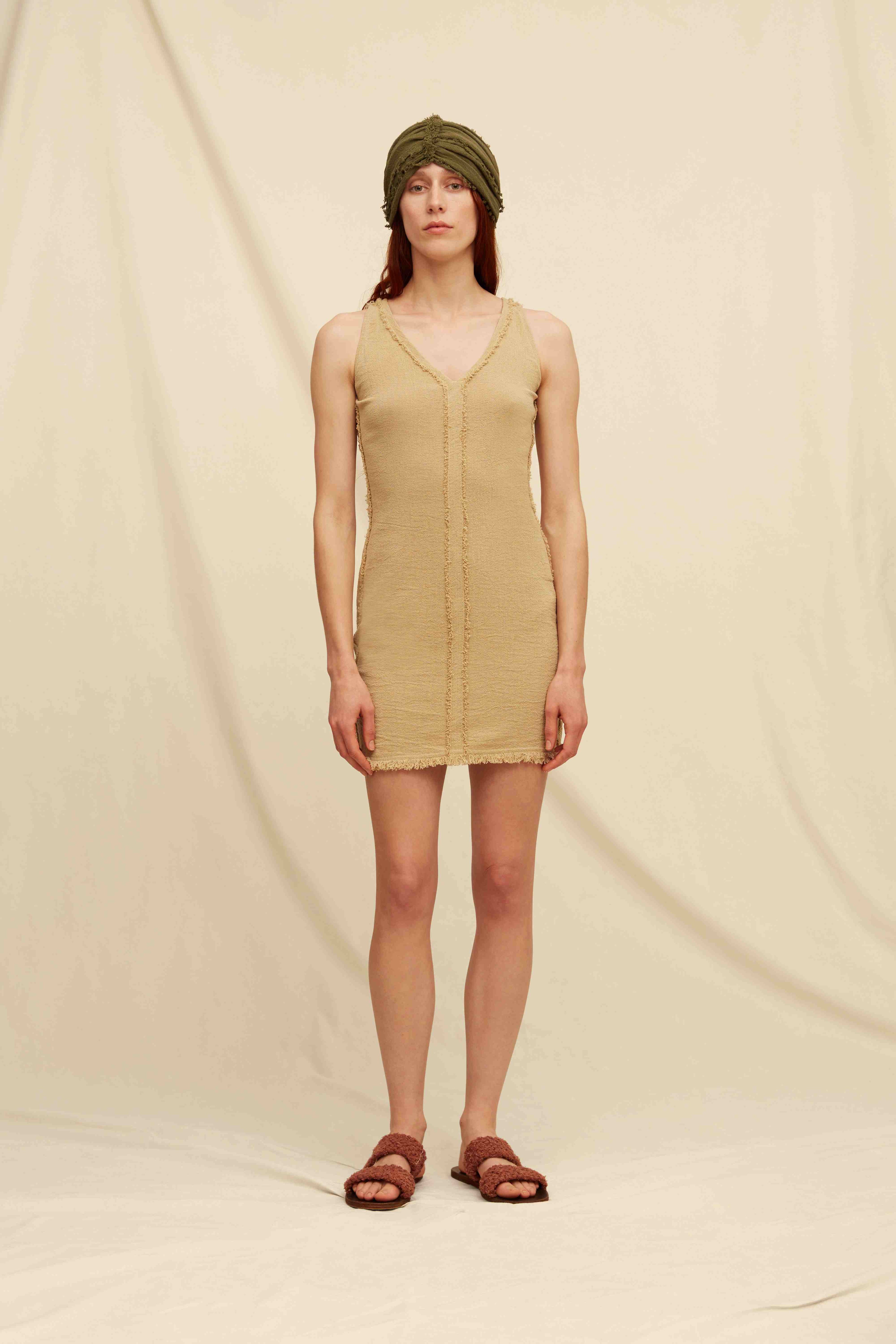 IXCAN TURBAN - OLIVE