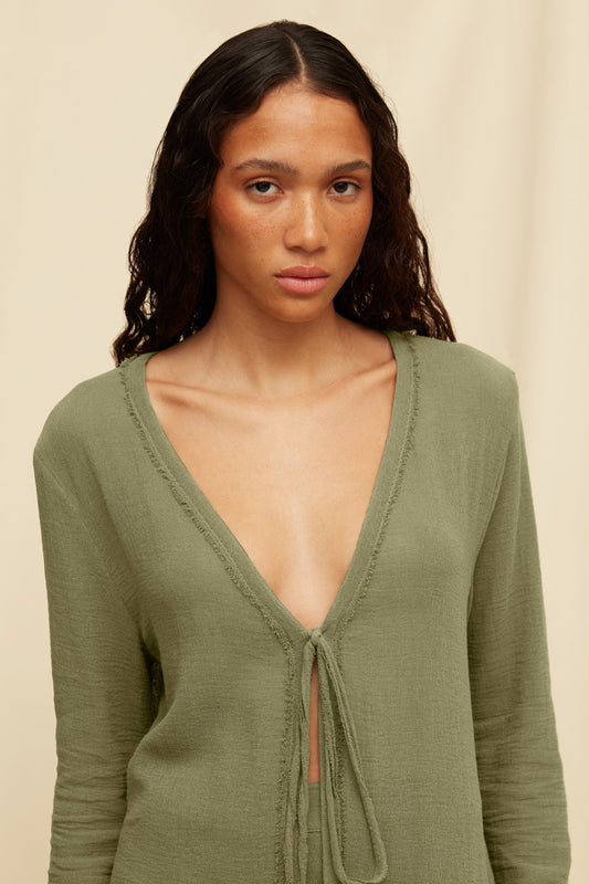 KAHAI TOP - OLIVE