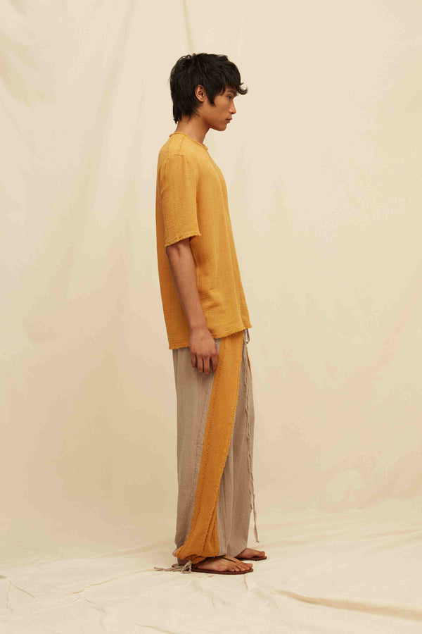 Kaxan Shirt Cotton Gauze - Mustard