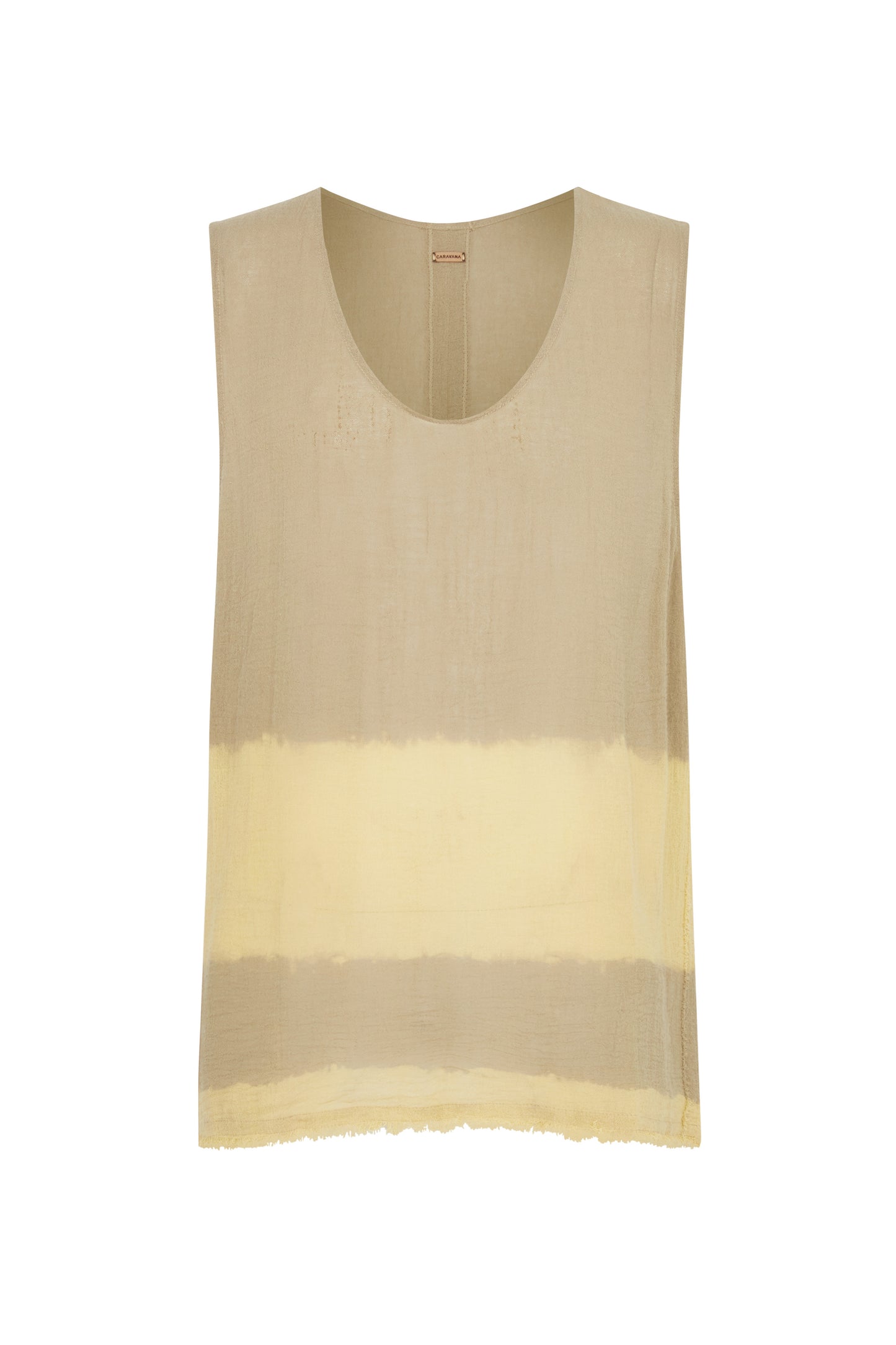 KIIBOK GAUZE TIE DYE SHIRT - SEPIA TIE DYE