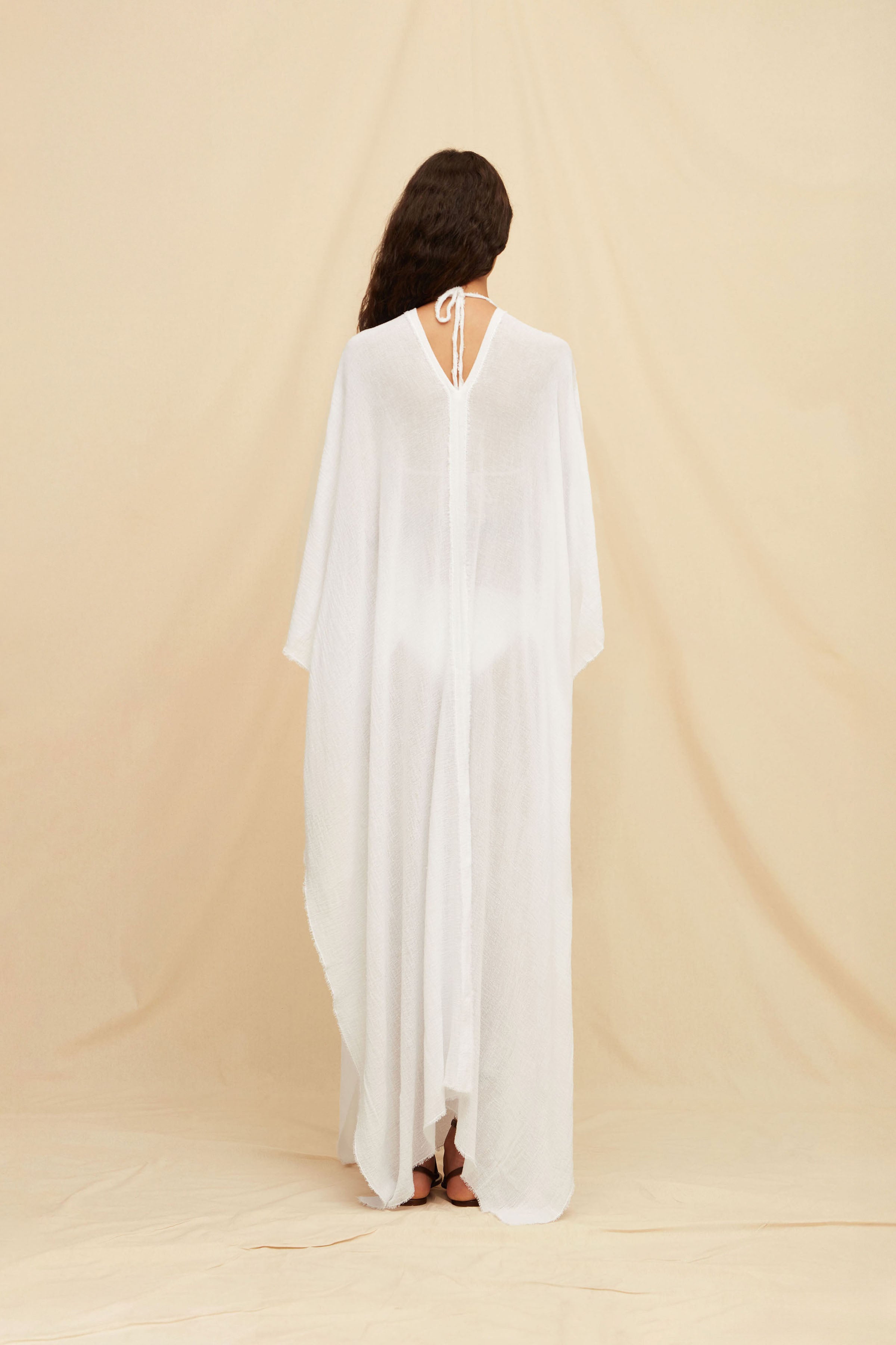 Koyok Poncho - White