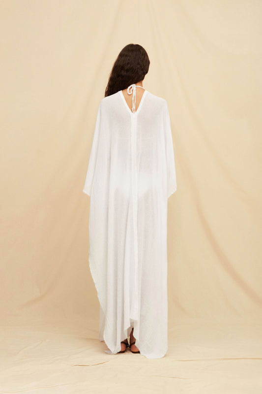 Koyok Poncho - White