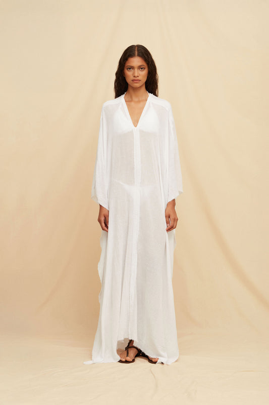 Koyok Poncho - White