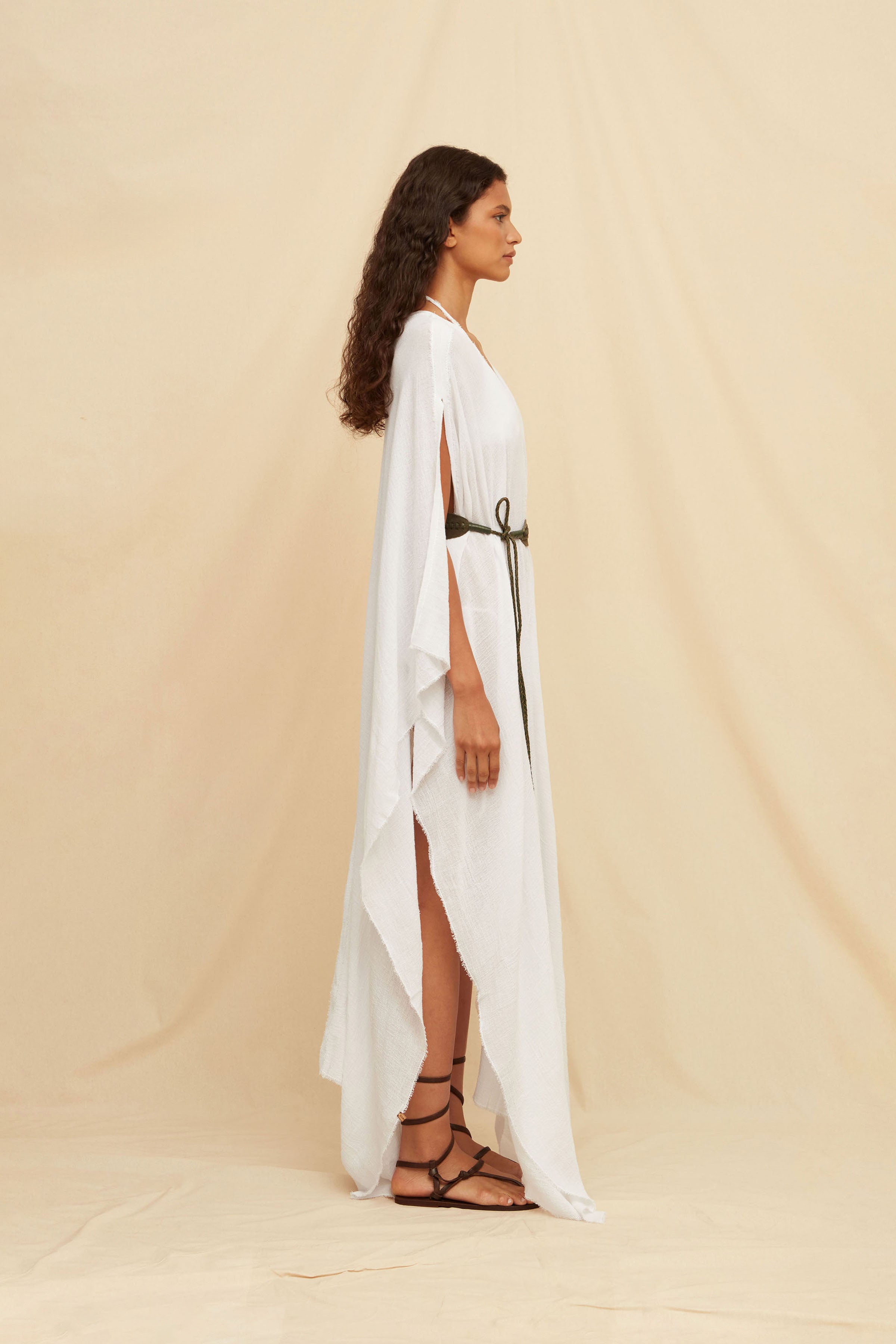 Koyok Poncho - White