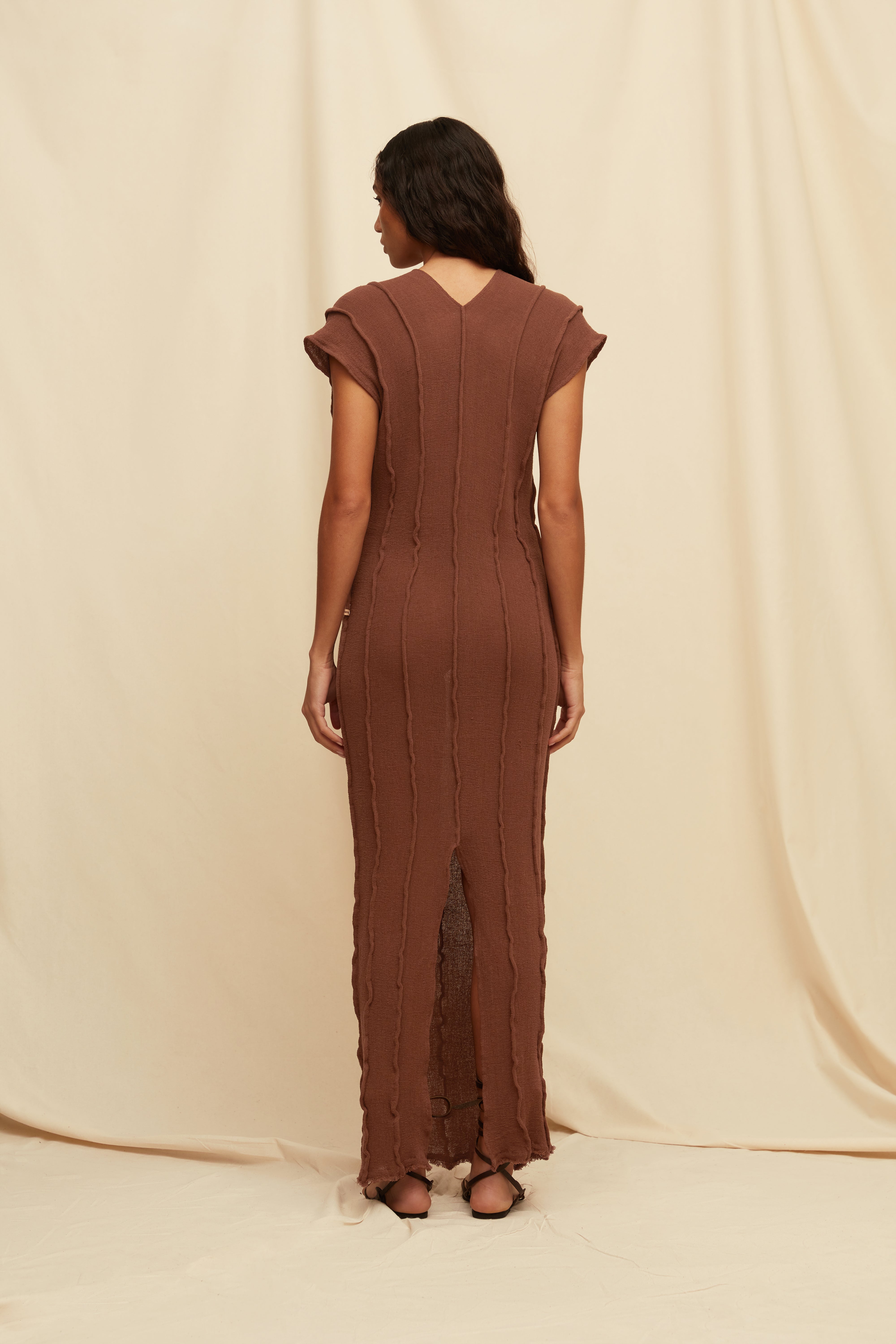 Kunak Dress Cotton Gauze - Madera