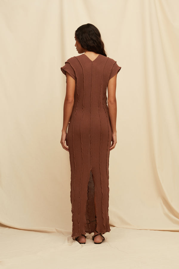 Kunak Dress Cotton Gauze - Madera
