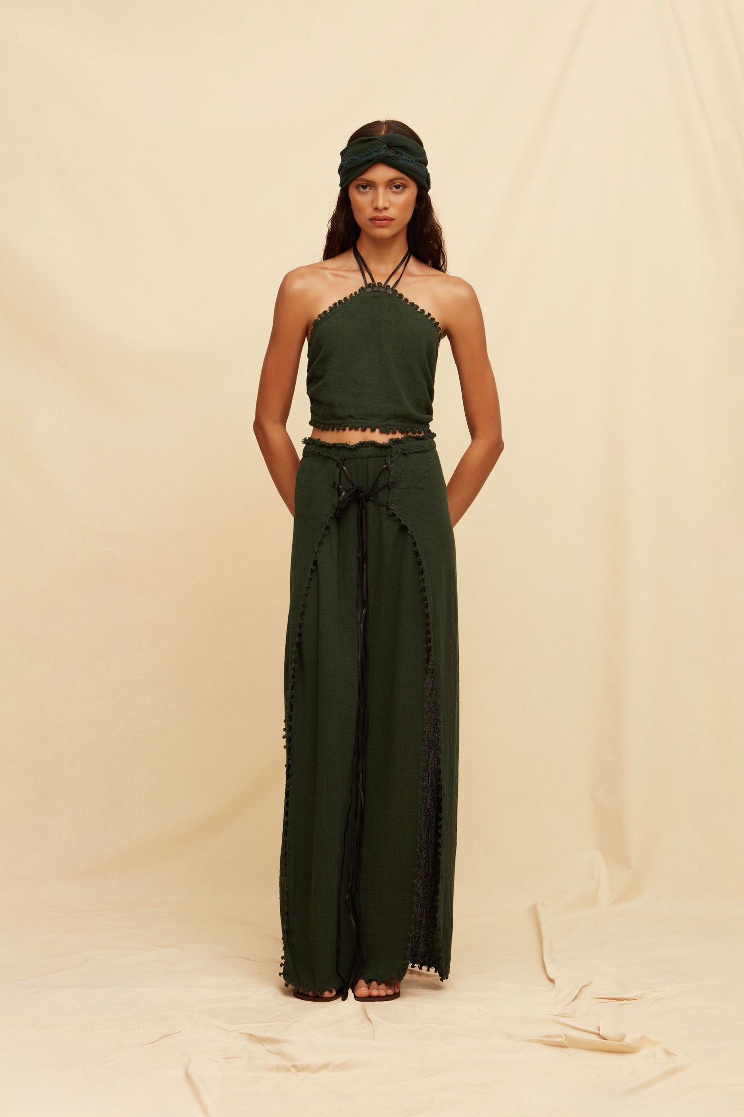 Lukumxiw Top - Hunter Green Hover Image