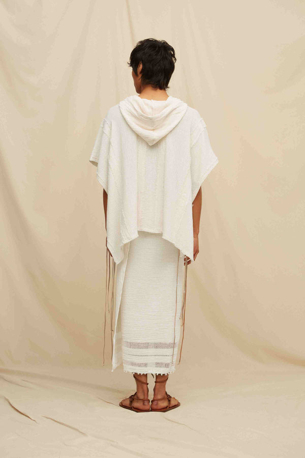 May Poncho Cotton Jute - Natural