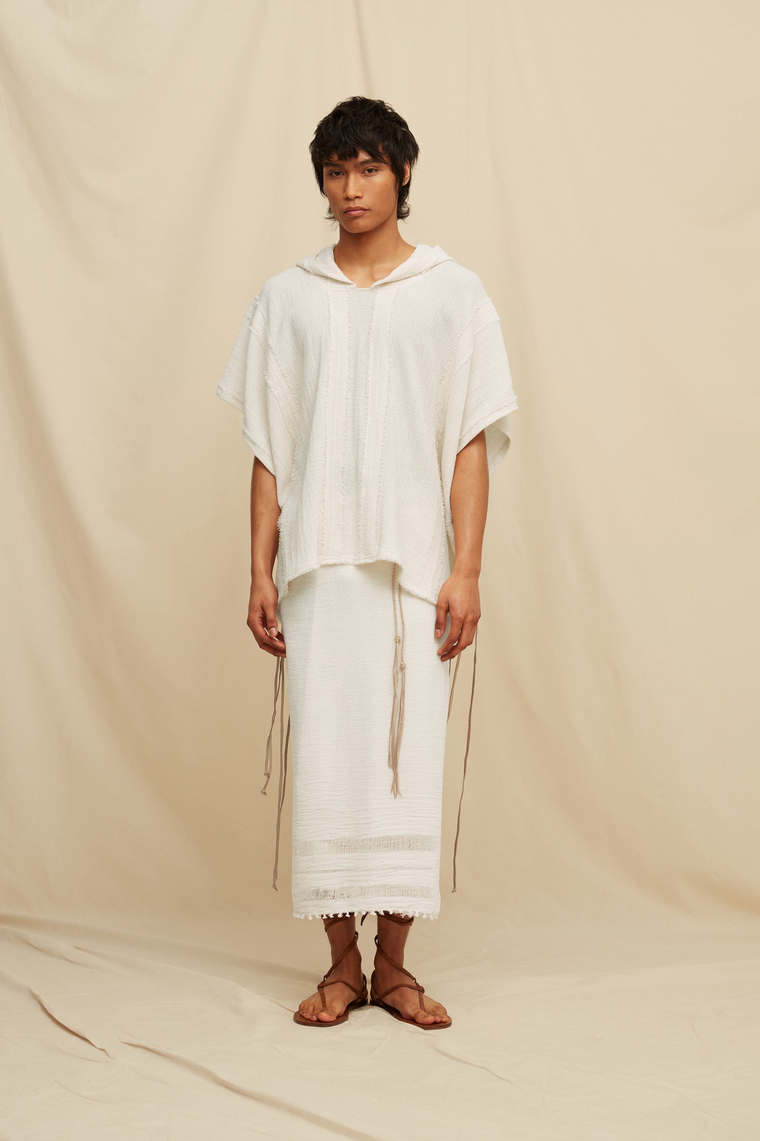 MAY PONCHO - NATURAL Hover Image