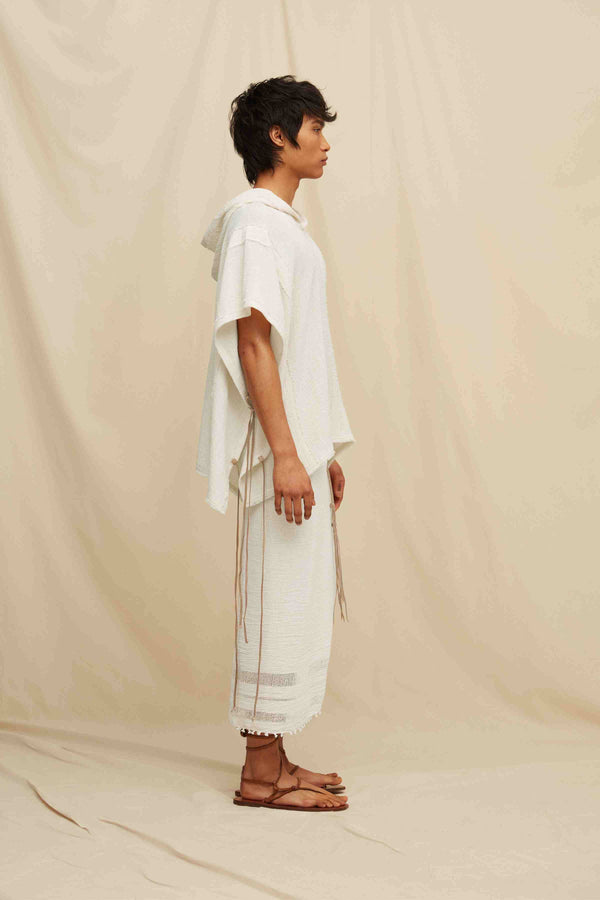 May Poncho Cotton Jute - Natural