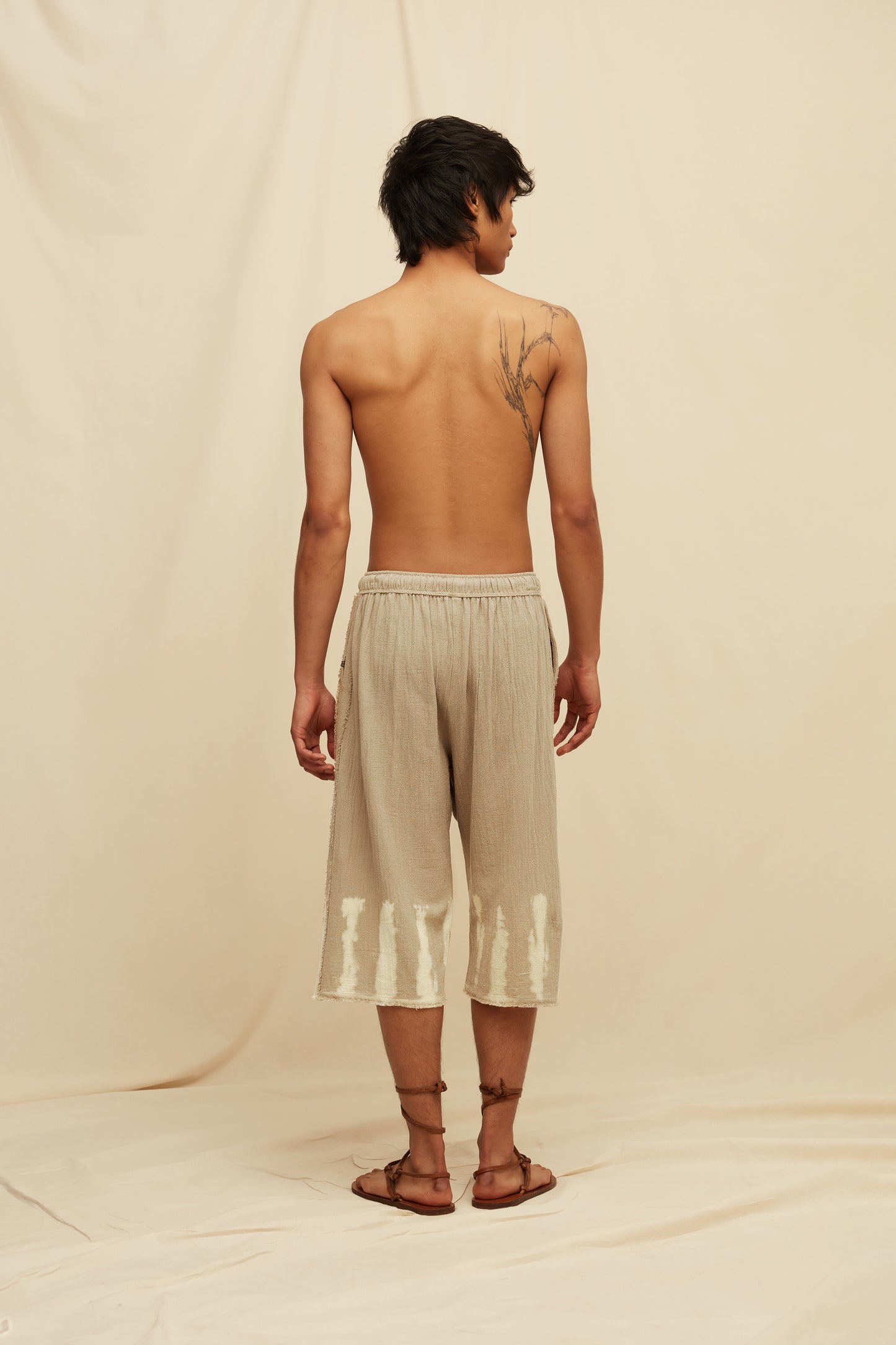 NEEM TIE DYE SHORTS - SEPIA TIE DYE