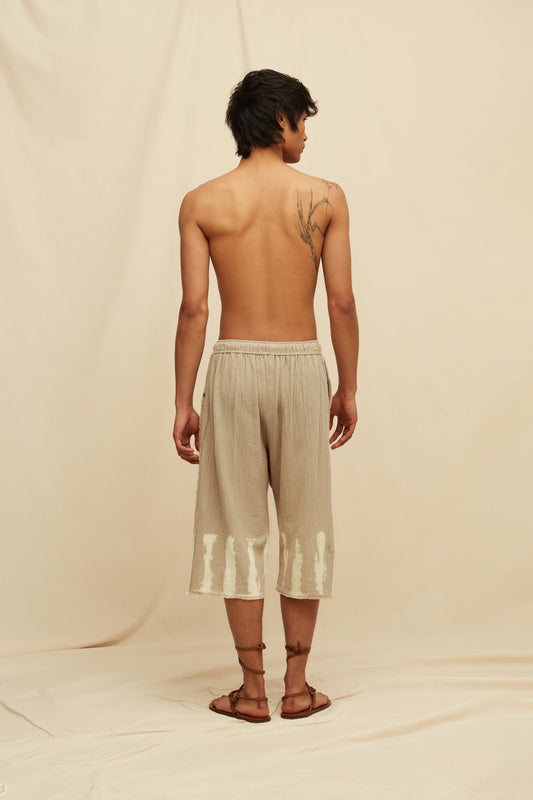 NEEM TIE DYE SHORTS - SEPIA TIE DYE