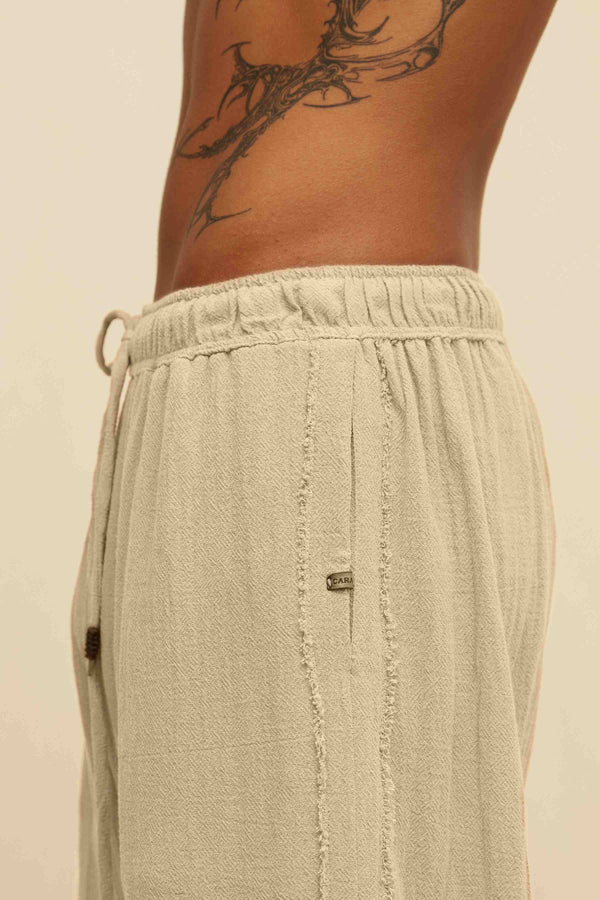 Neem Shorts Artisanal Cotton - Sepia Tie Dye