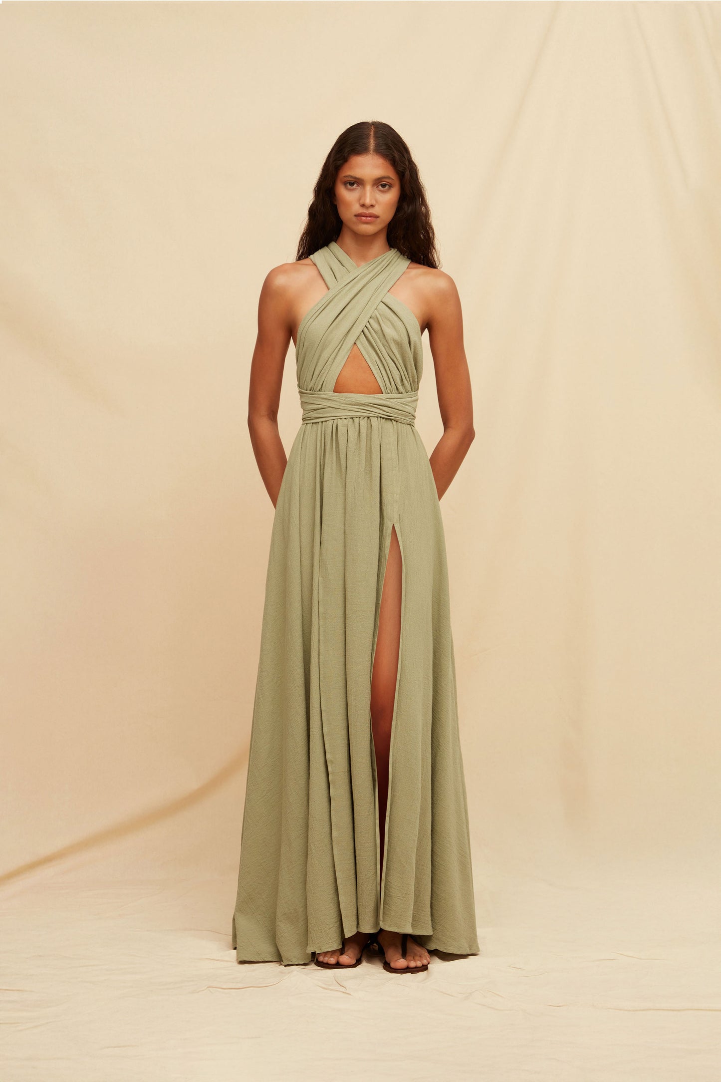 Pucte Dress - Sage Green