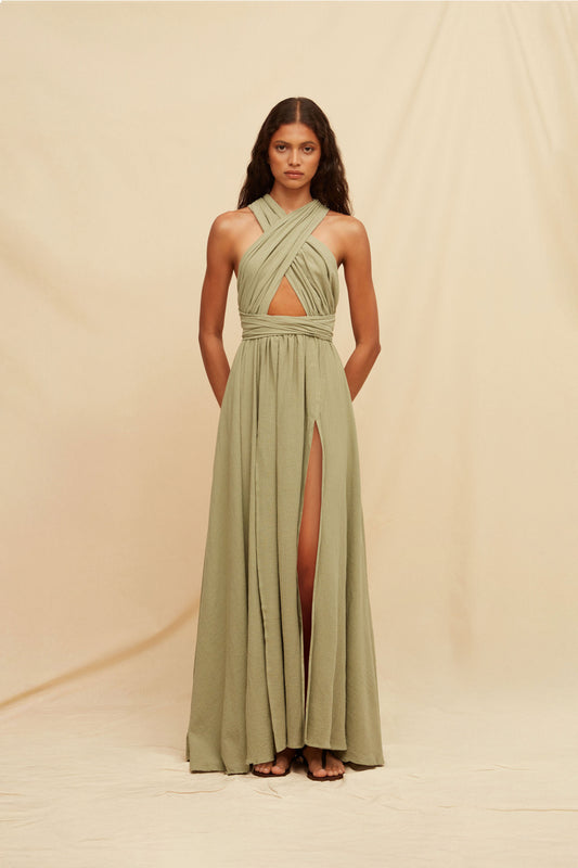 Pucte Dress - Sage Green