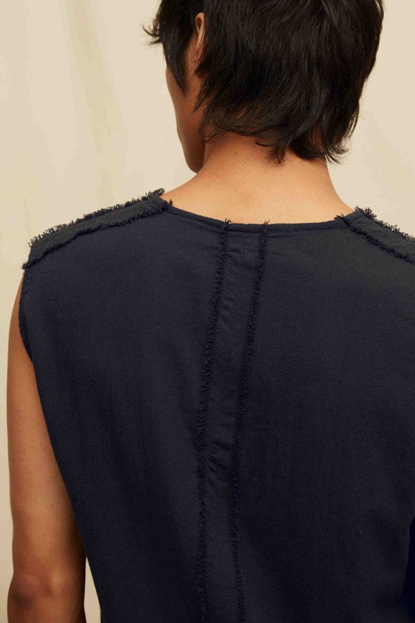 Tatich Shirt Artisanal Cotton - Black Tie Dye