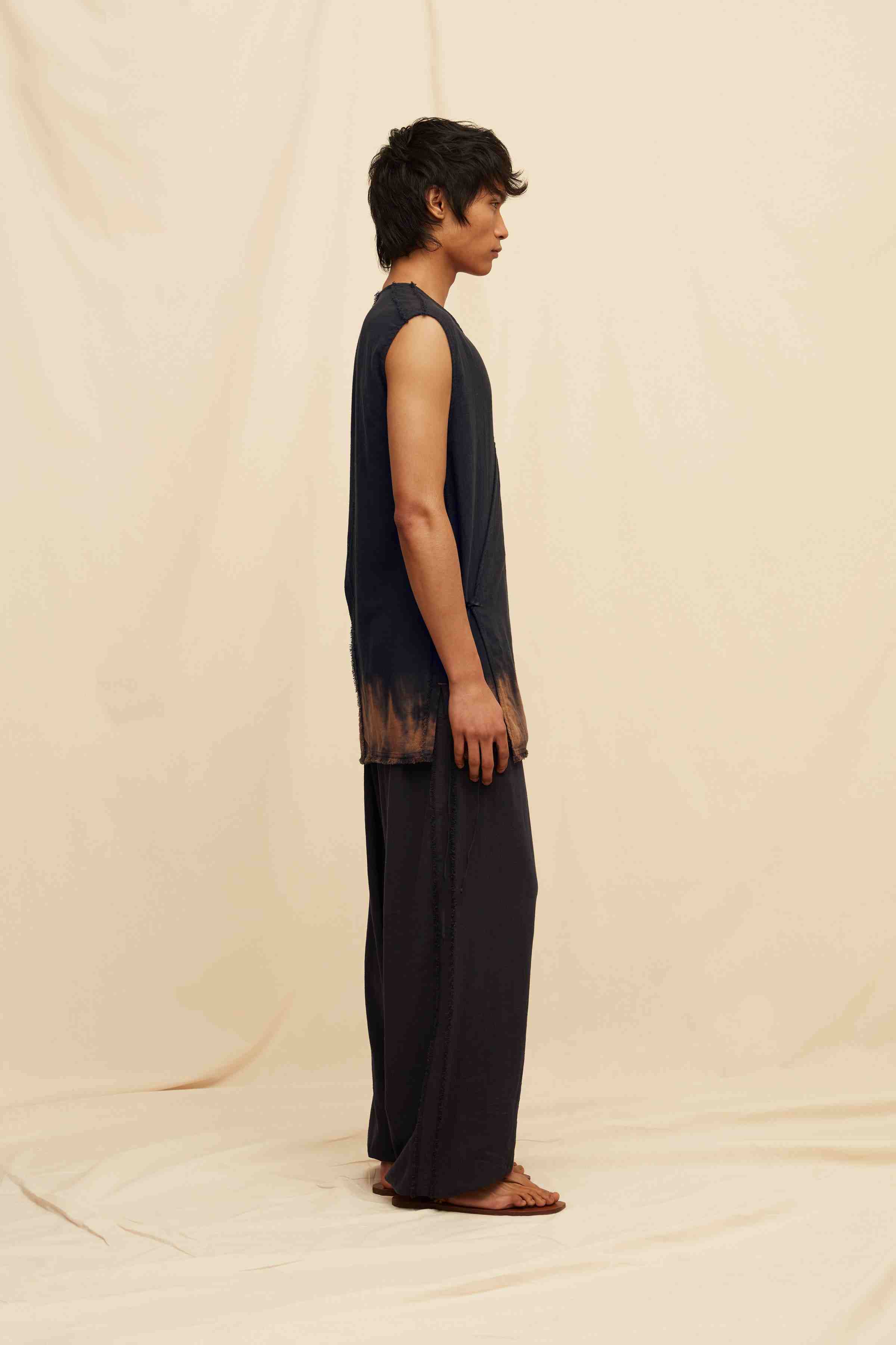 Tatich Shirt Artisanal Cotton - Black Tie Dye