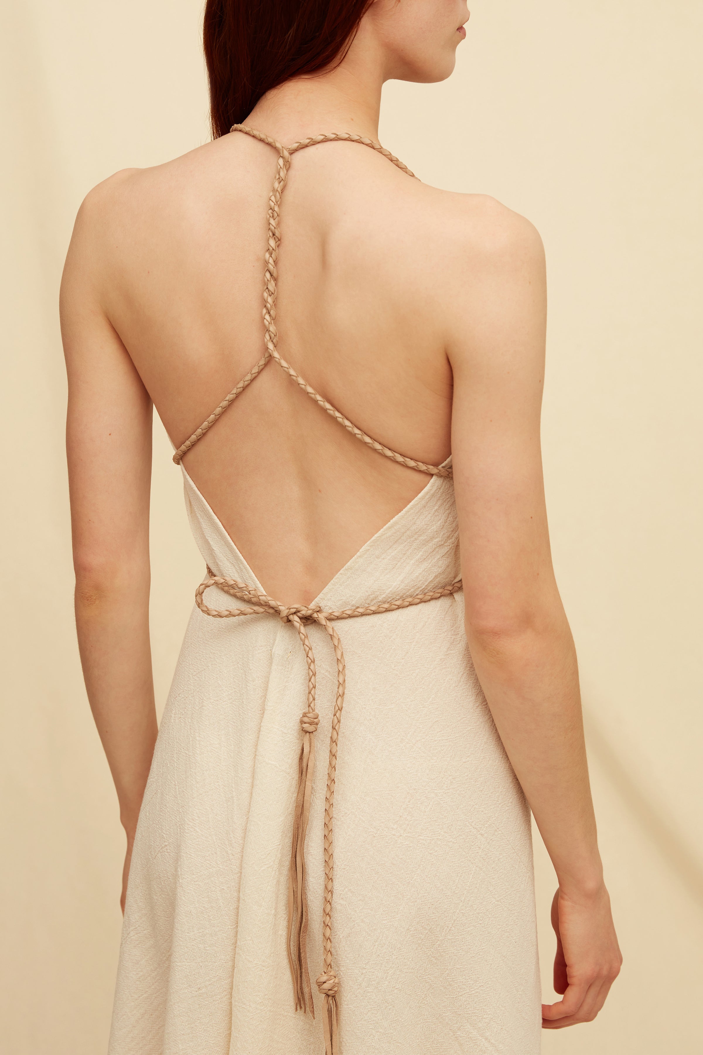 Yatzil Dress Artisanal Cotton - Natural