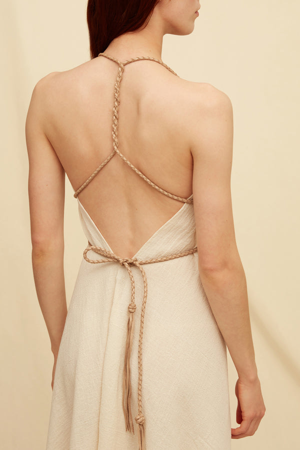 Yatzil Dress Artisanal Cotton - Natural