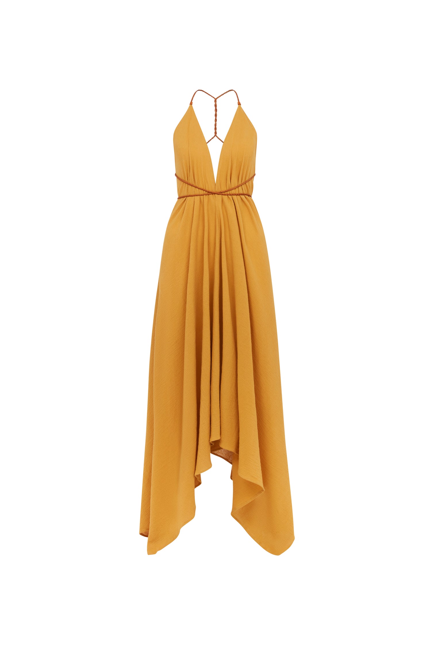 YATZIL DRESS - MUSTARD Product Image