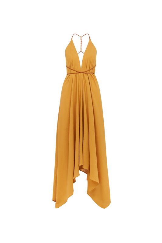 YATZIL DRESS - MUSTARD