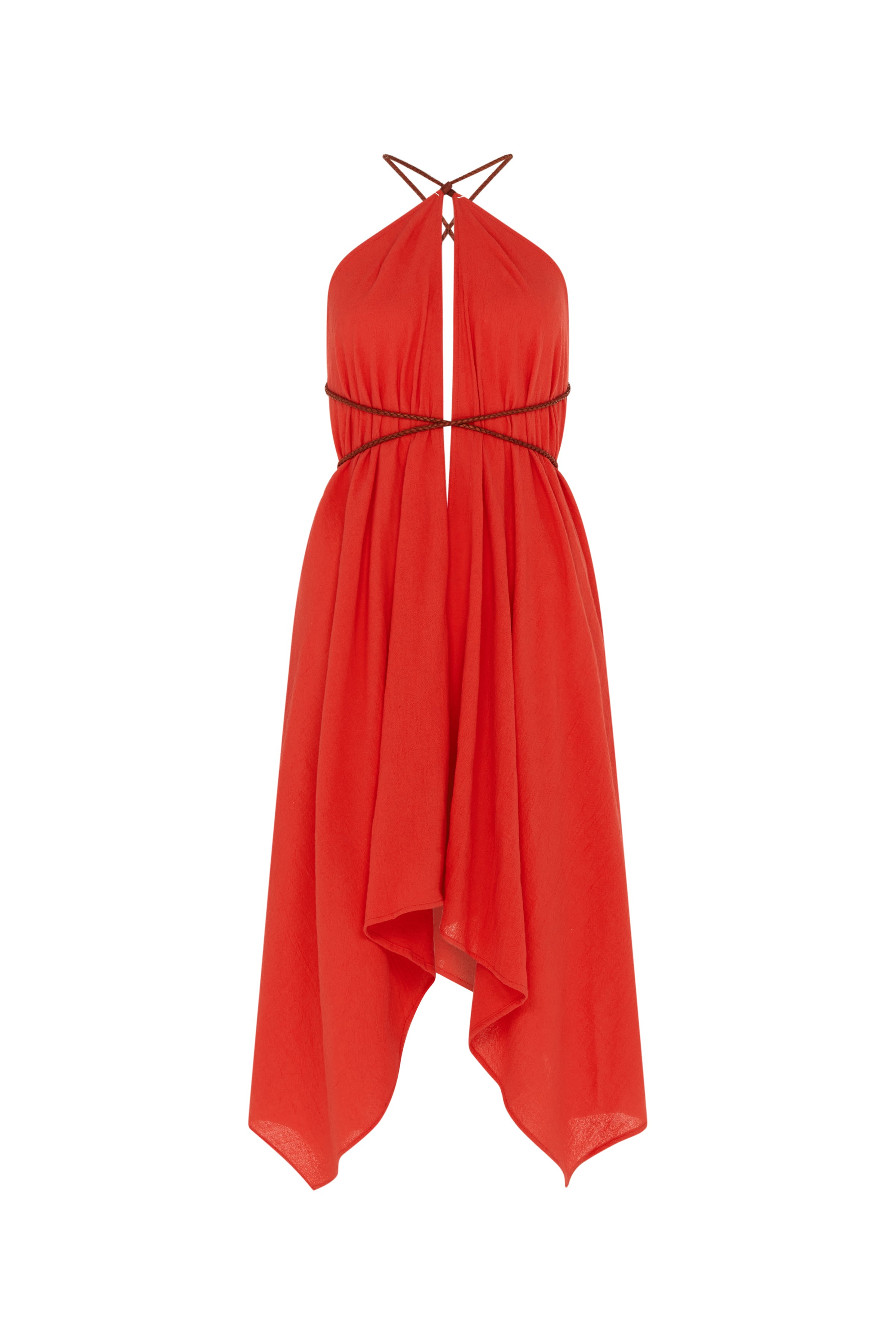 Yatzil Cotton Dress - Poppy