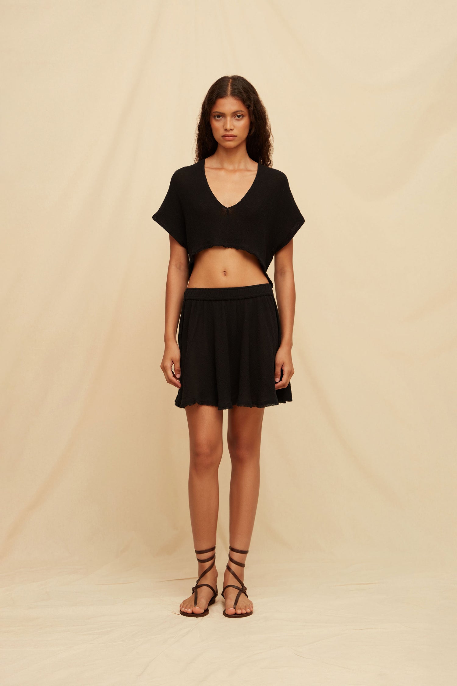 Yuchi Skirt - Black Hover Image