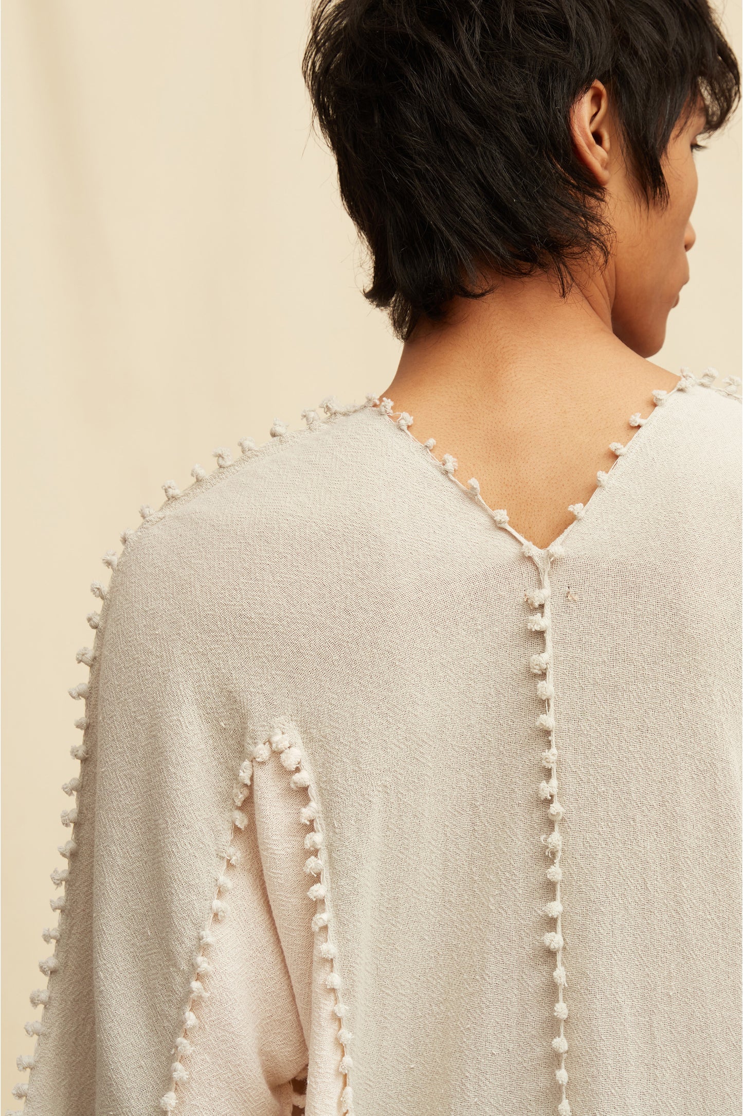 YUUCH LINES VEST - QUIET GREY / NATURAL