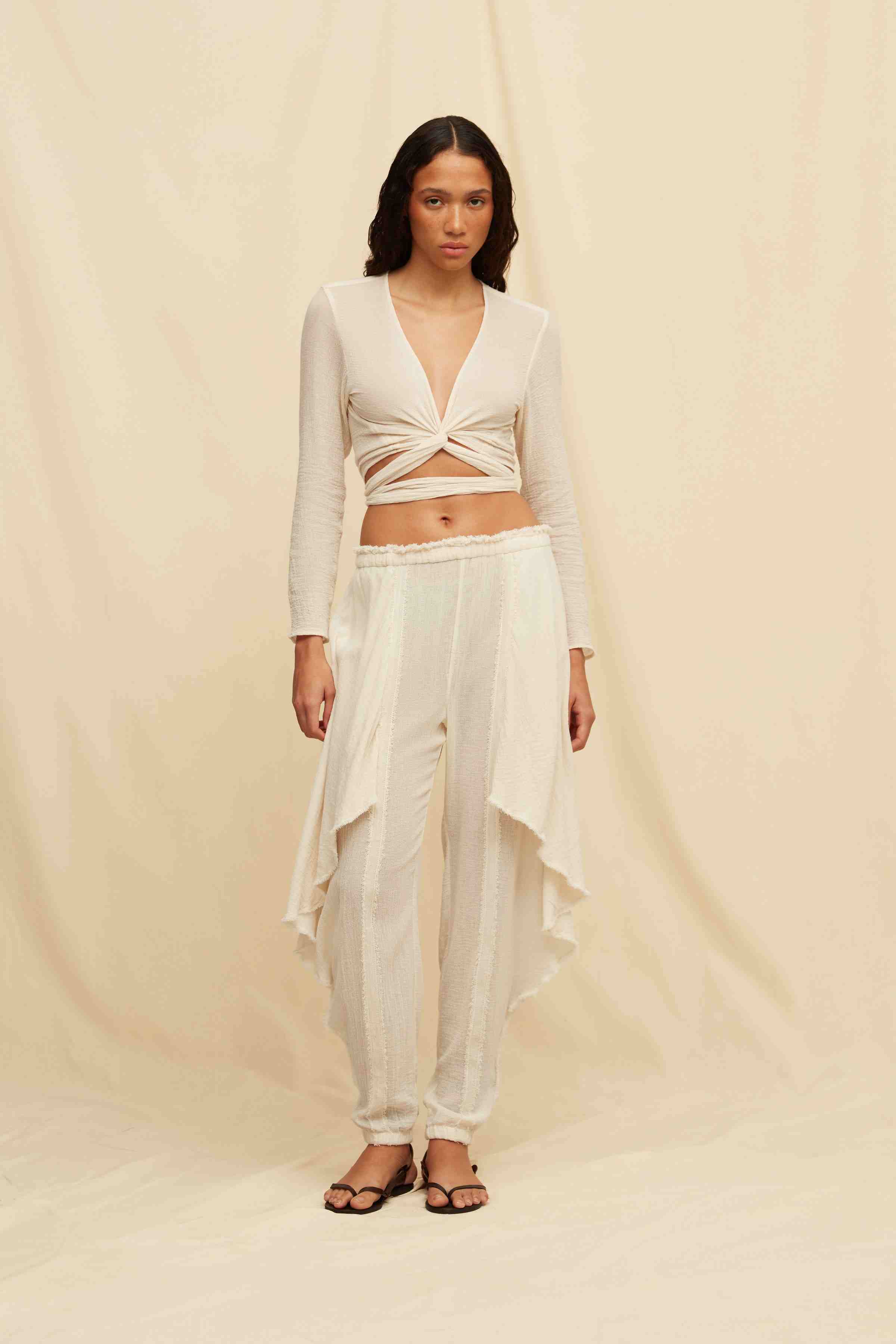 Baaxal Pants Cotton Gauze - Natural