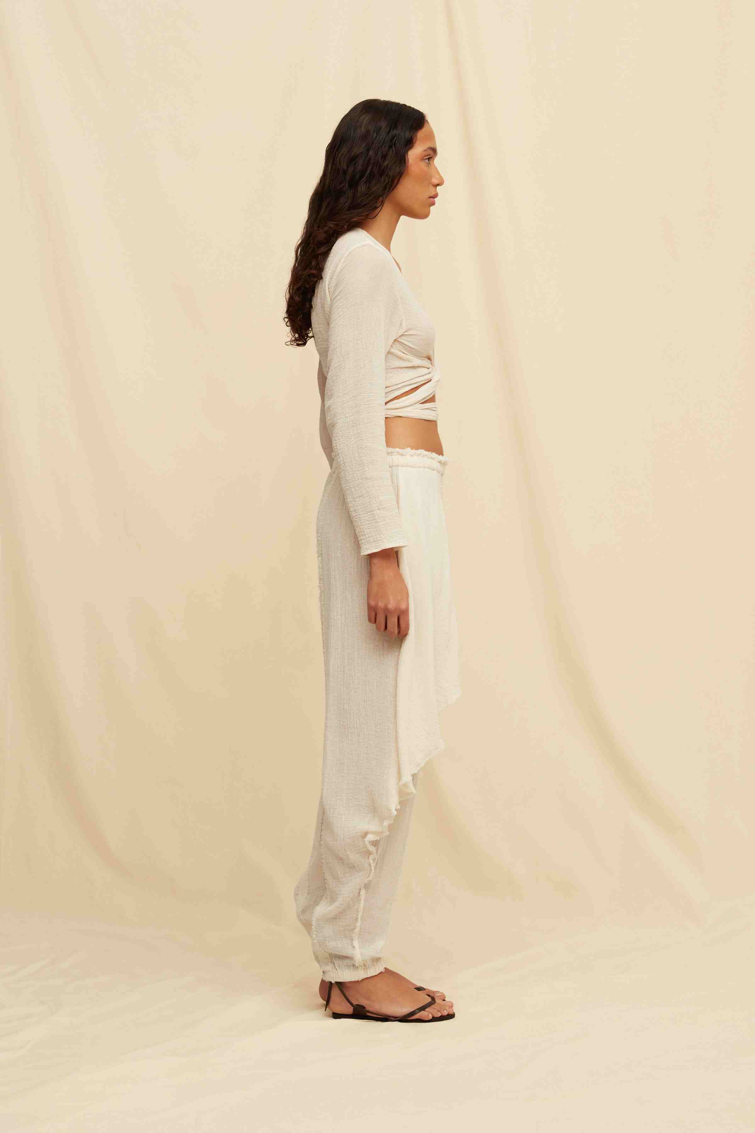 Lahun Top Cotton Gauze - Natural