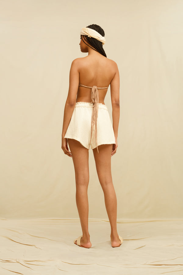 Tuchkin Shorts Cotton - Natural