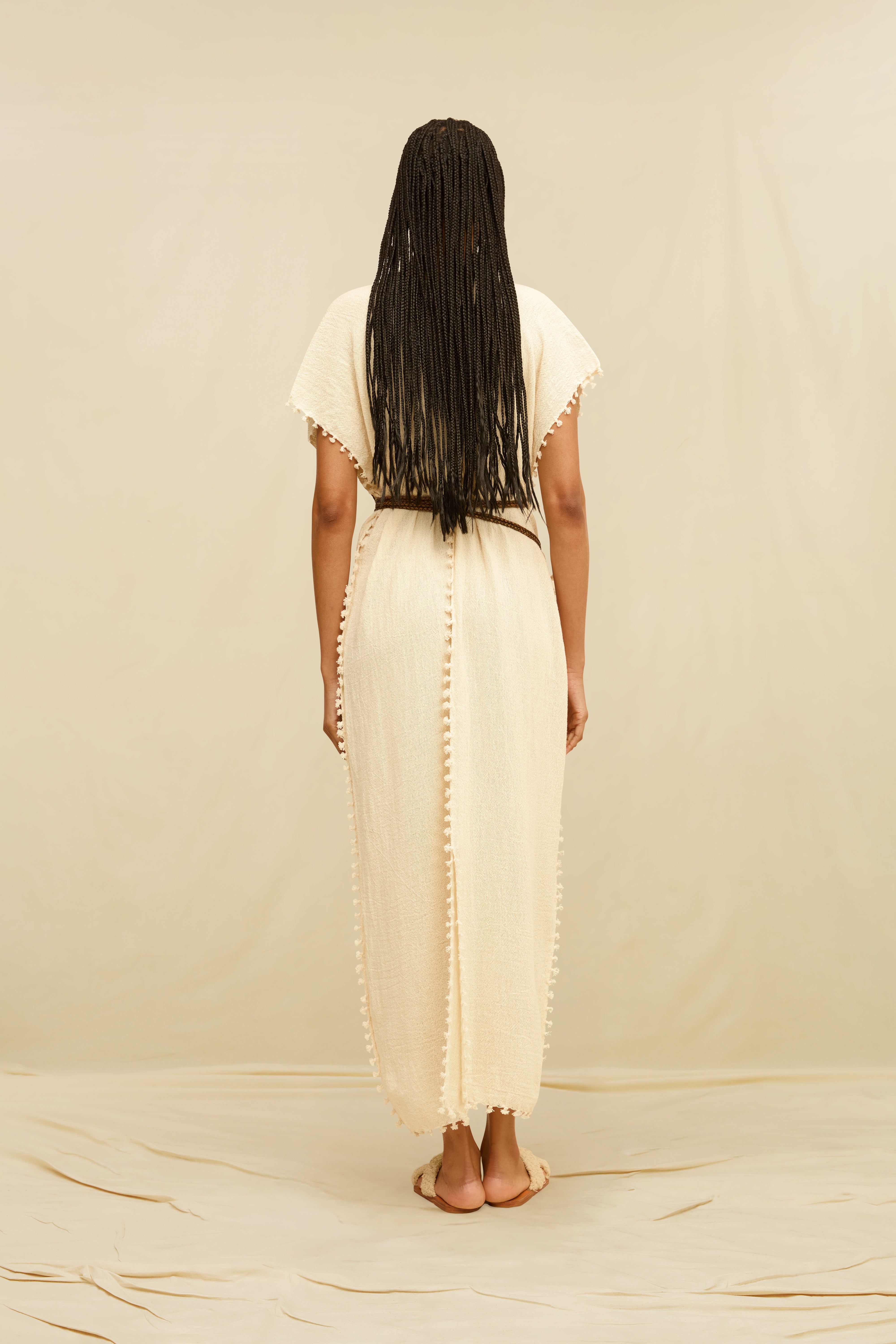 Chaac Long Dress Cotton Jute - Natural