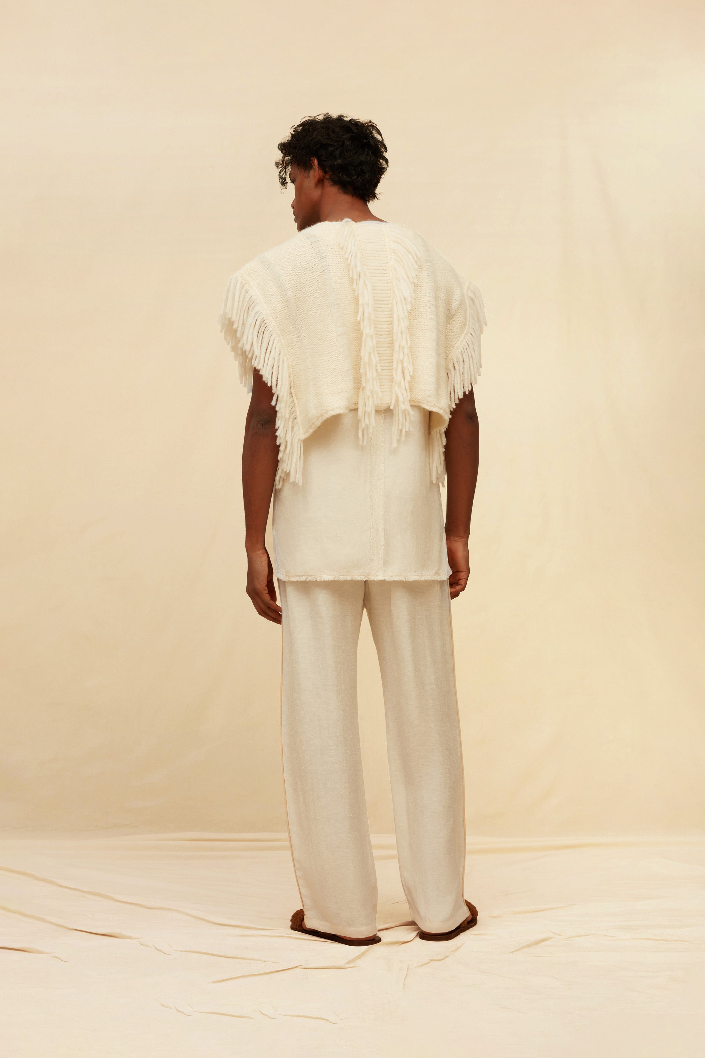 Elessar Cropped Knit Alpaca & Wool - Natural