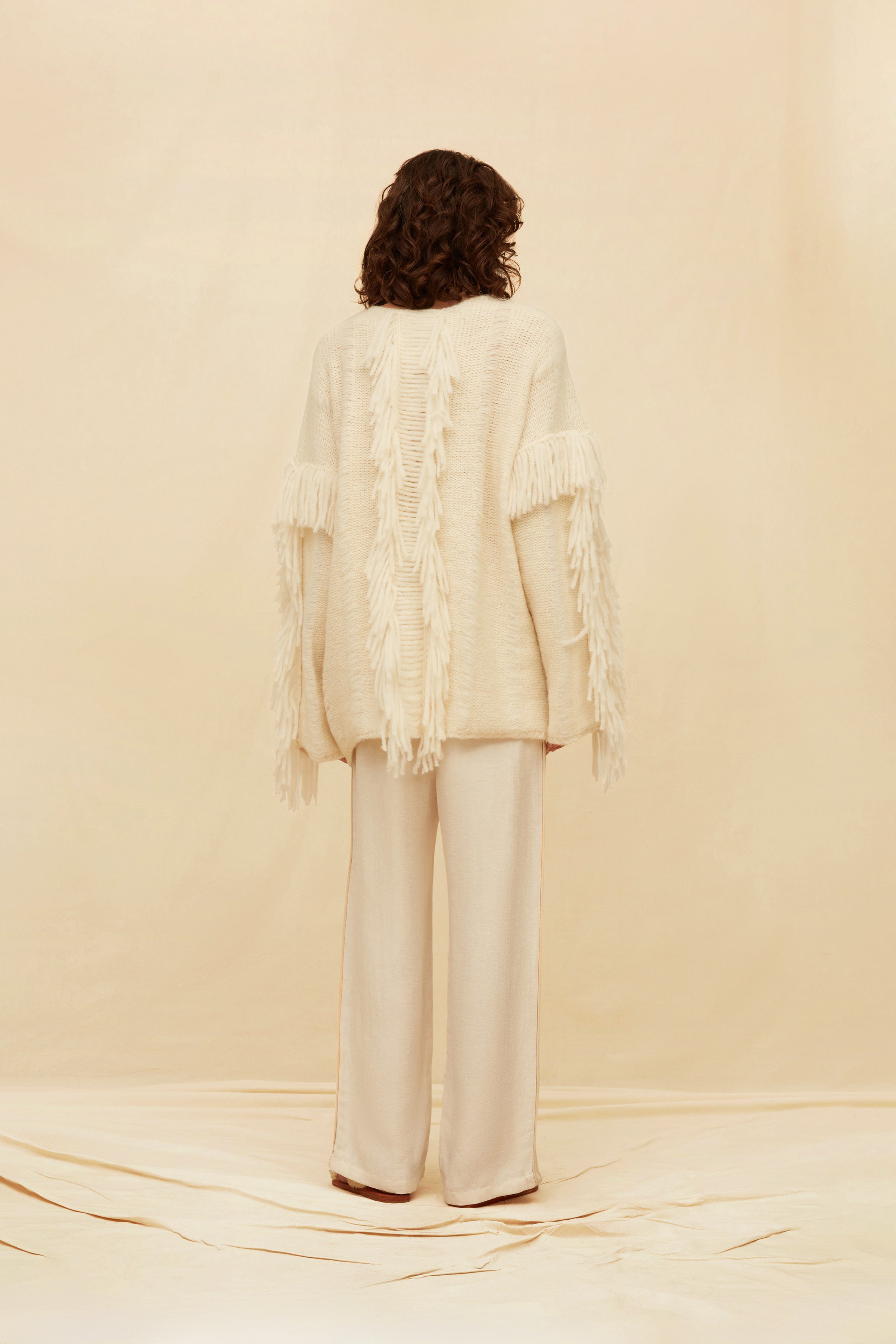Inari Long Sleeve Knit Alpaca & Wool - Natural