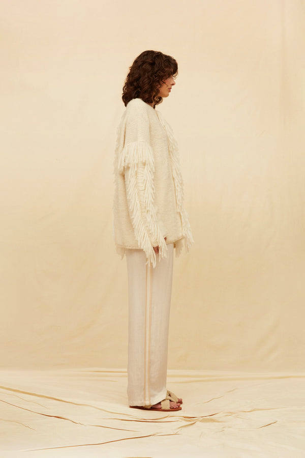 Inari Long Sleeve Knit Alpaca & Wool - Natural