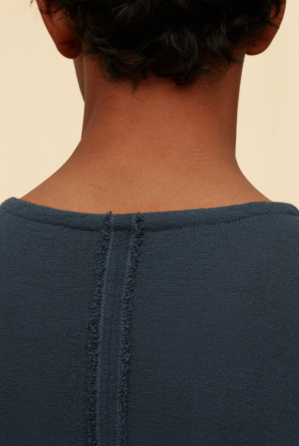 Kasien Shirt Cotton Stretch Jute - Ultramarine