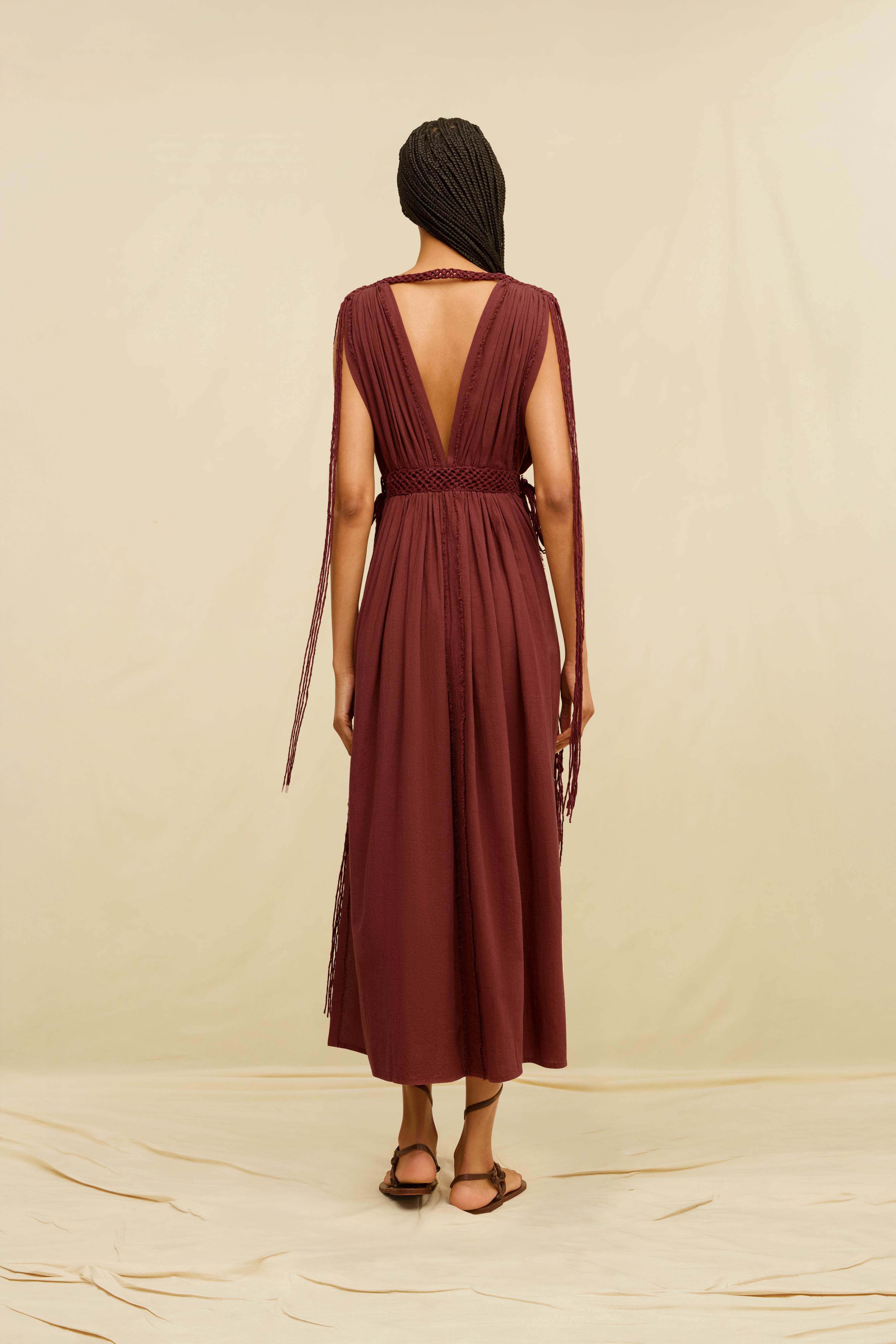 LAZARA DRESS - RUBY WINE