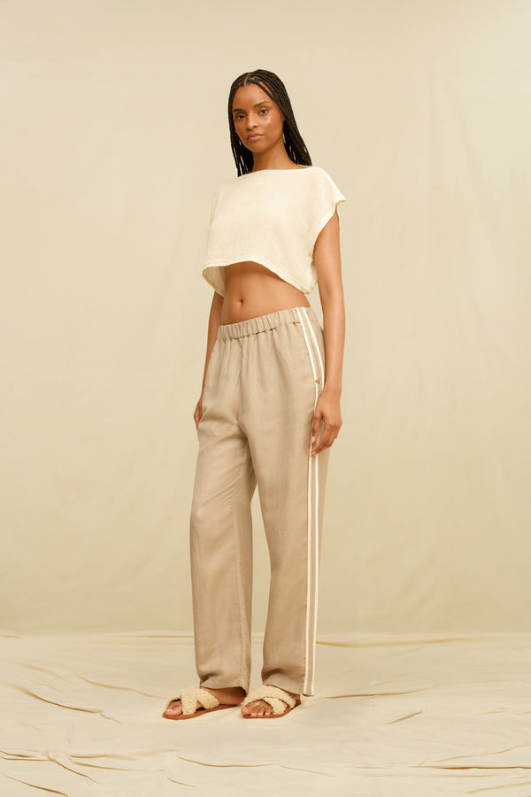 Lorien Pants Linen Cupro - Ash