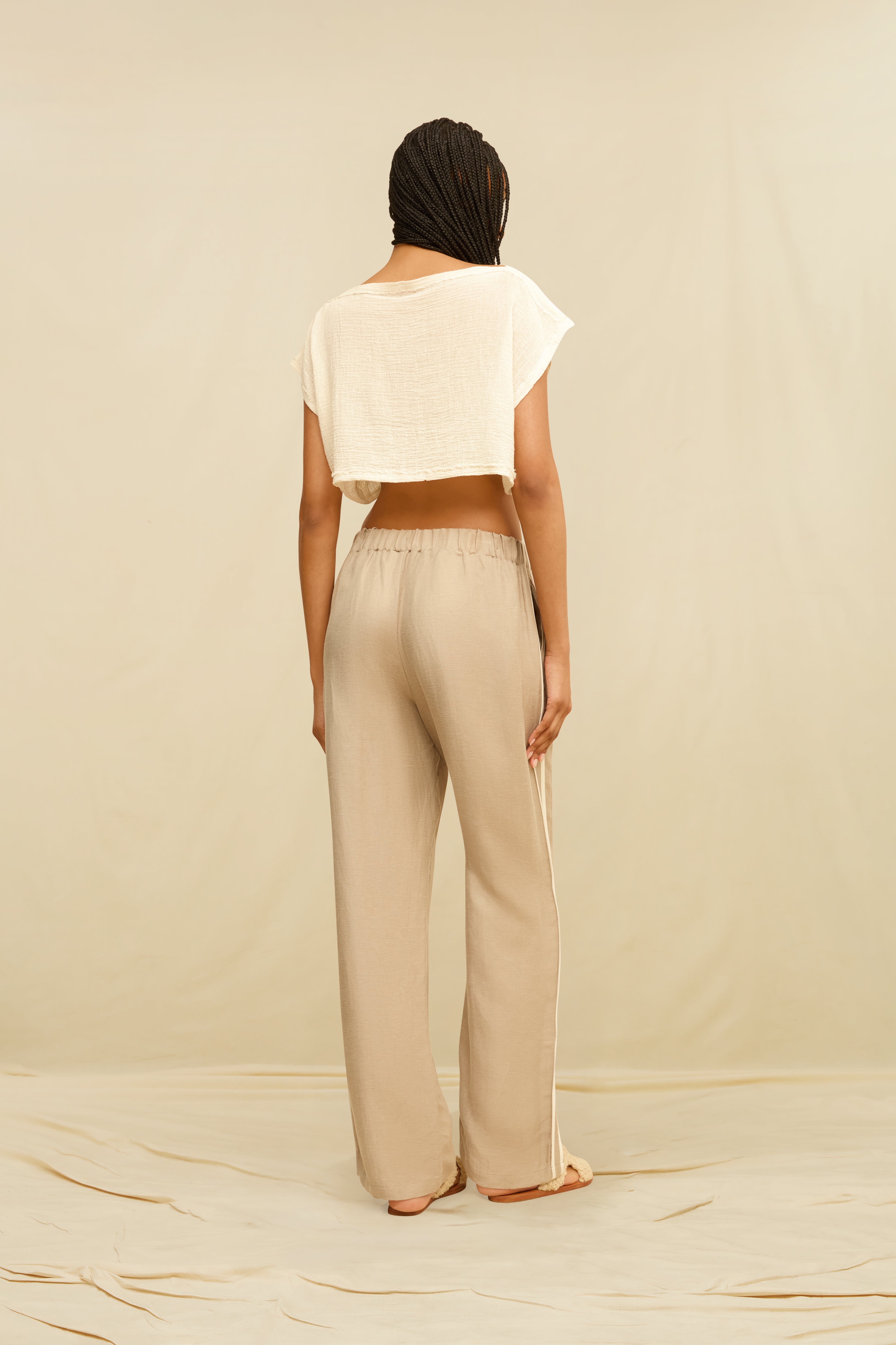 Lorien Pants Linen Cupro - Ash