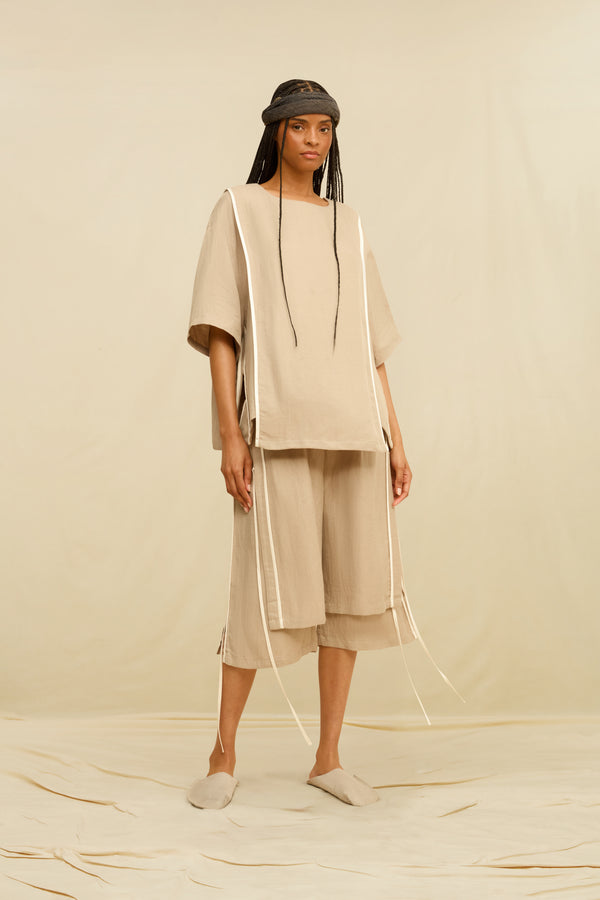 Osian Top Linen Cupro - Ash