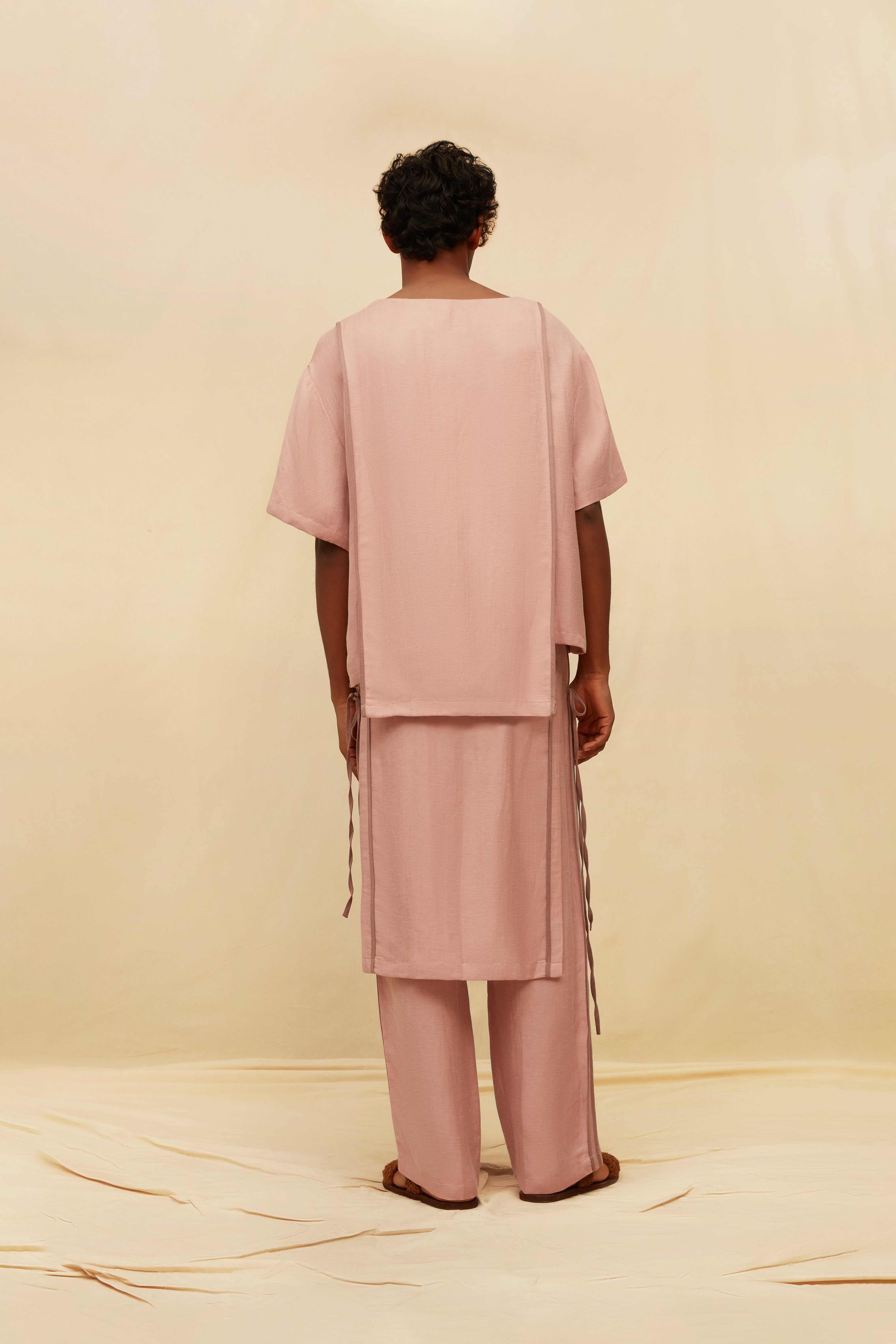 Osian Top Linen Cupro - Clay Pink