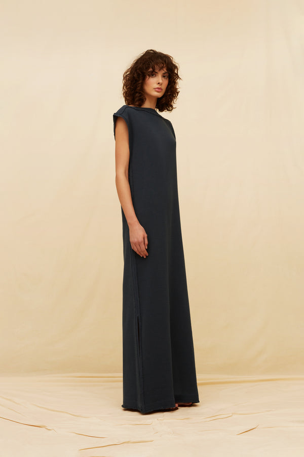 Rosha Maxi Dress Cotton Jute - Ultramarine