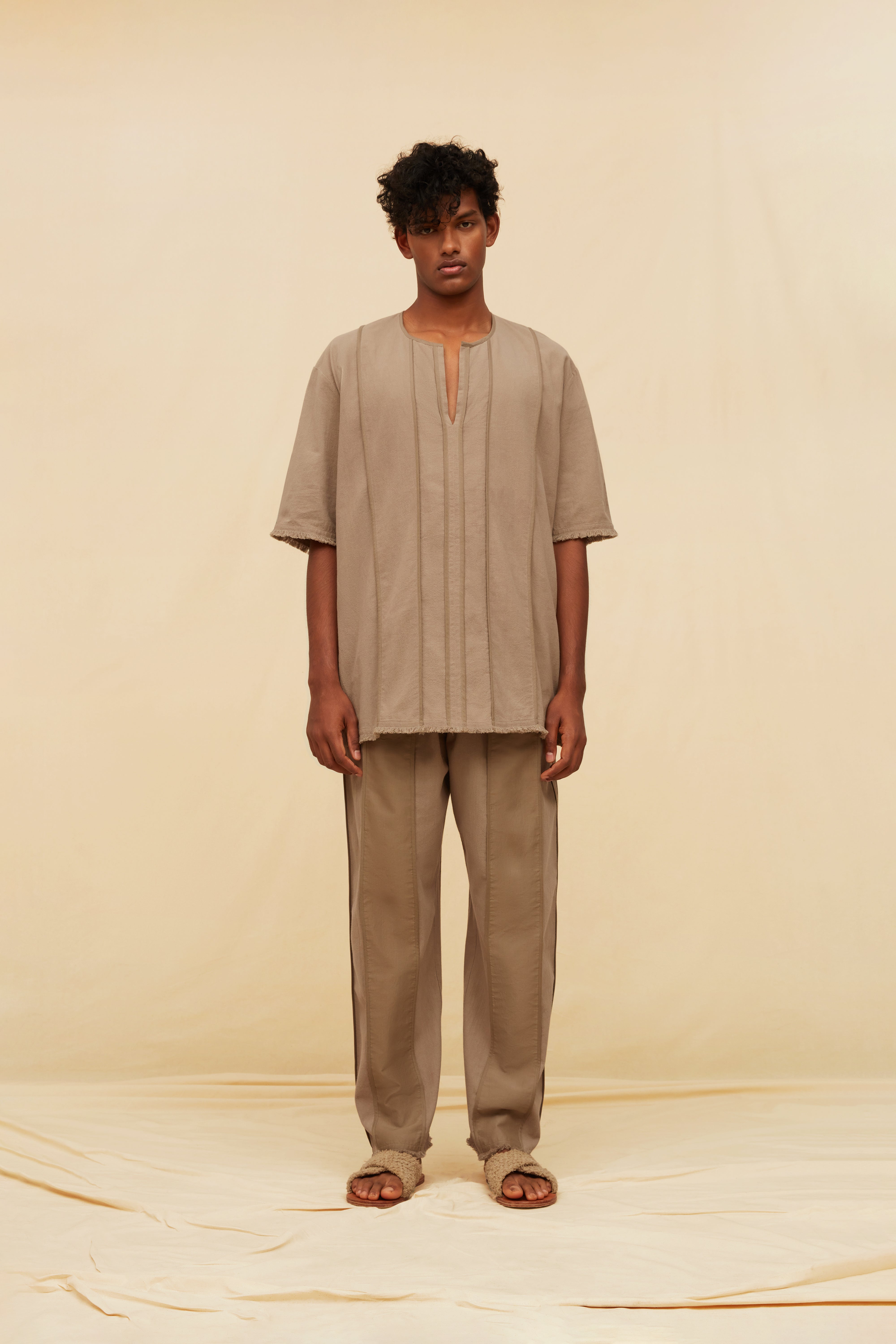 Ryo Shirt Cotton Voile - Ash