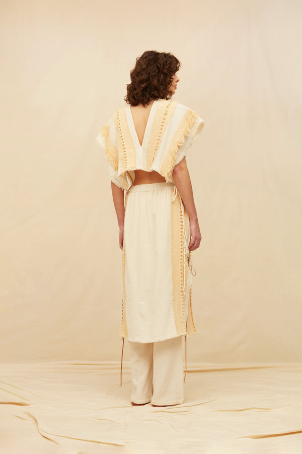 Sivan Pants Cotton Jute - Natural / Almond Milk