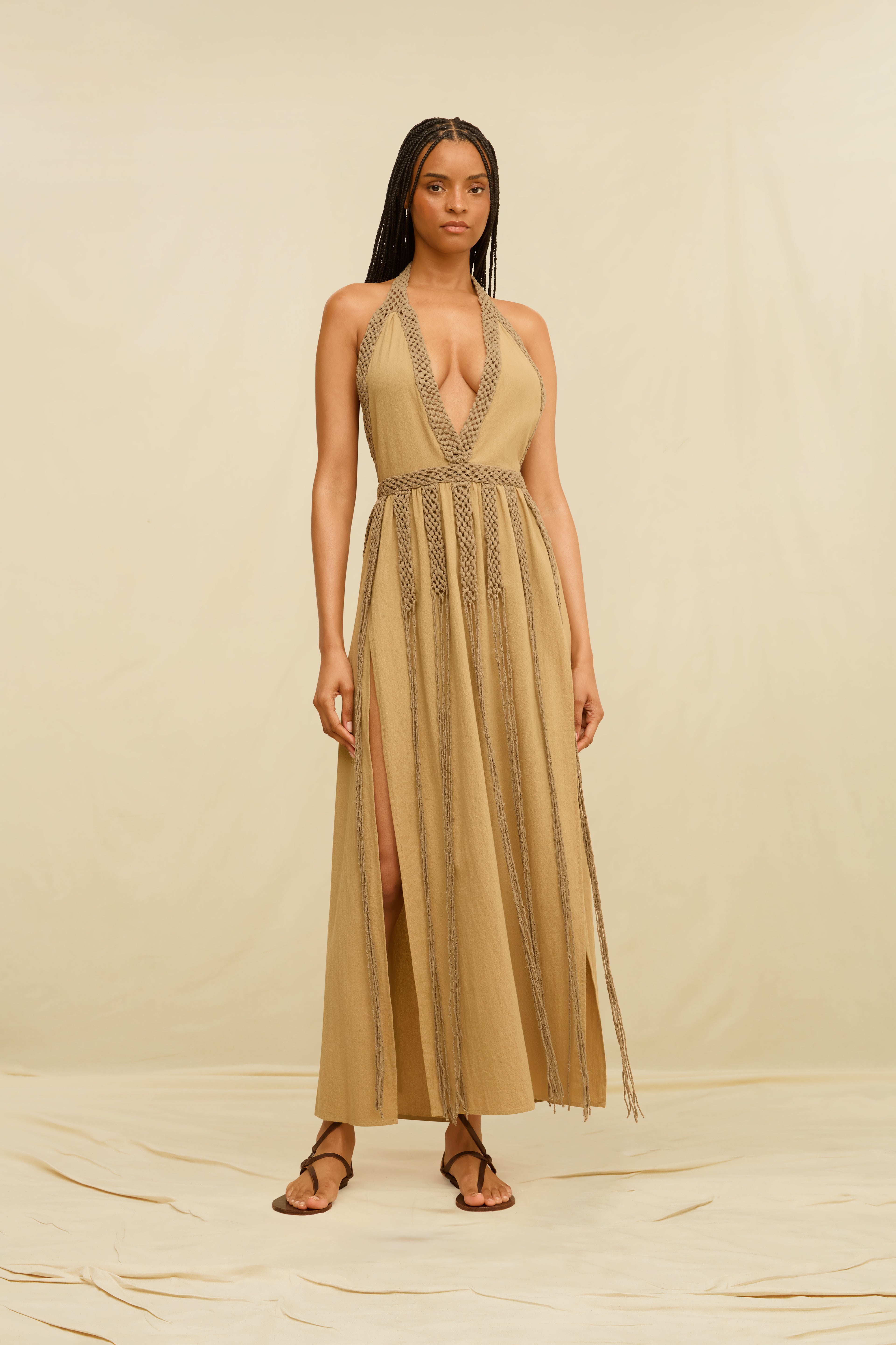 SORAYA DRESS - SEPIA