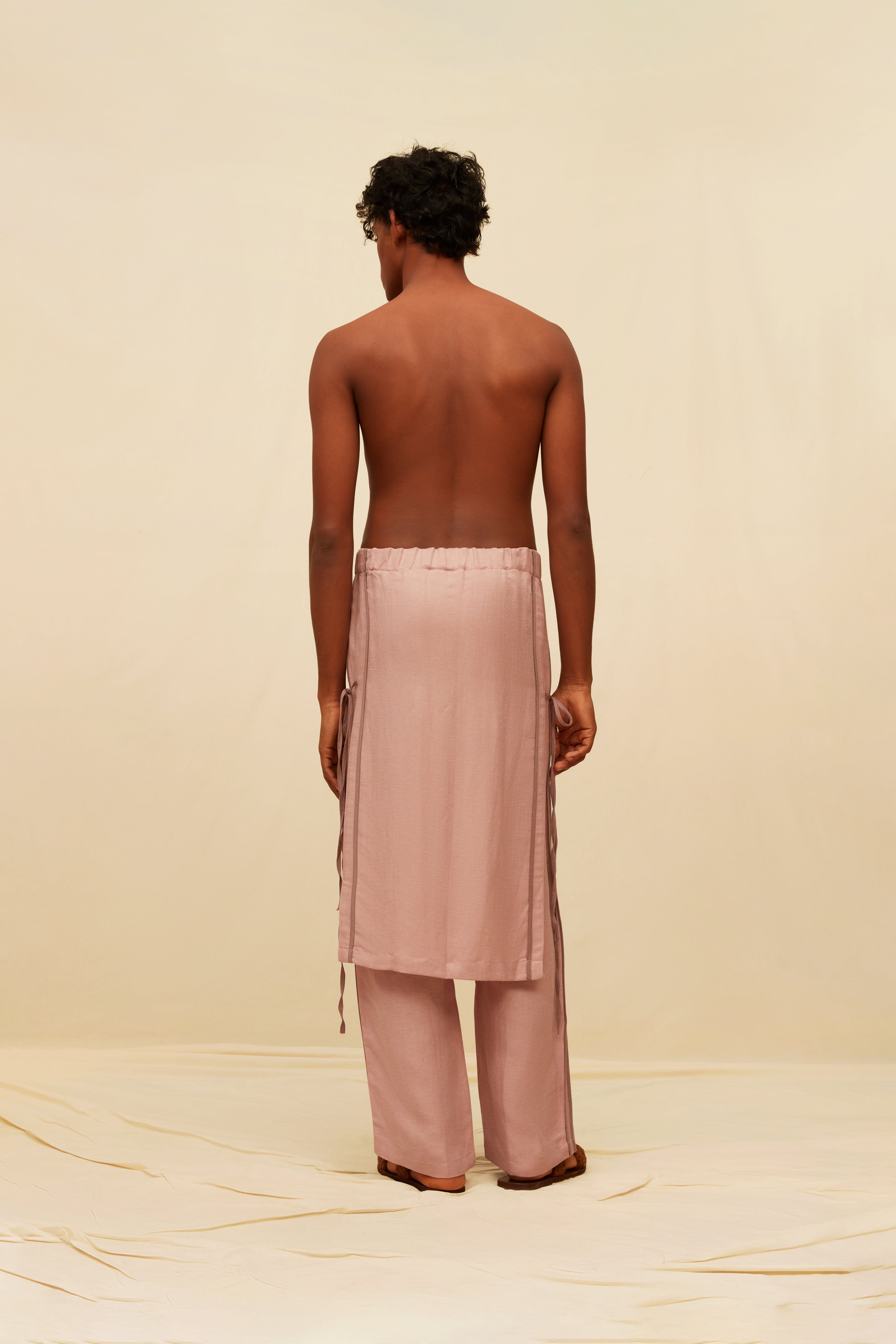 Soren Pants Linen Cupro - Clay Pink