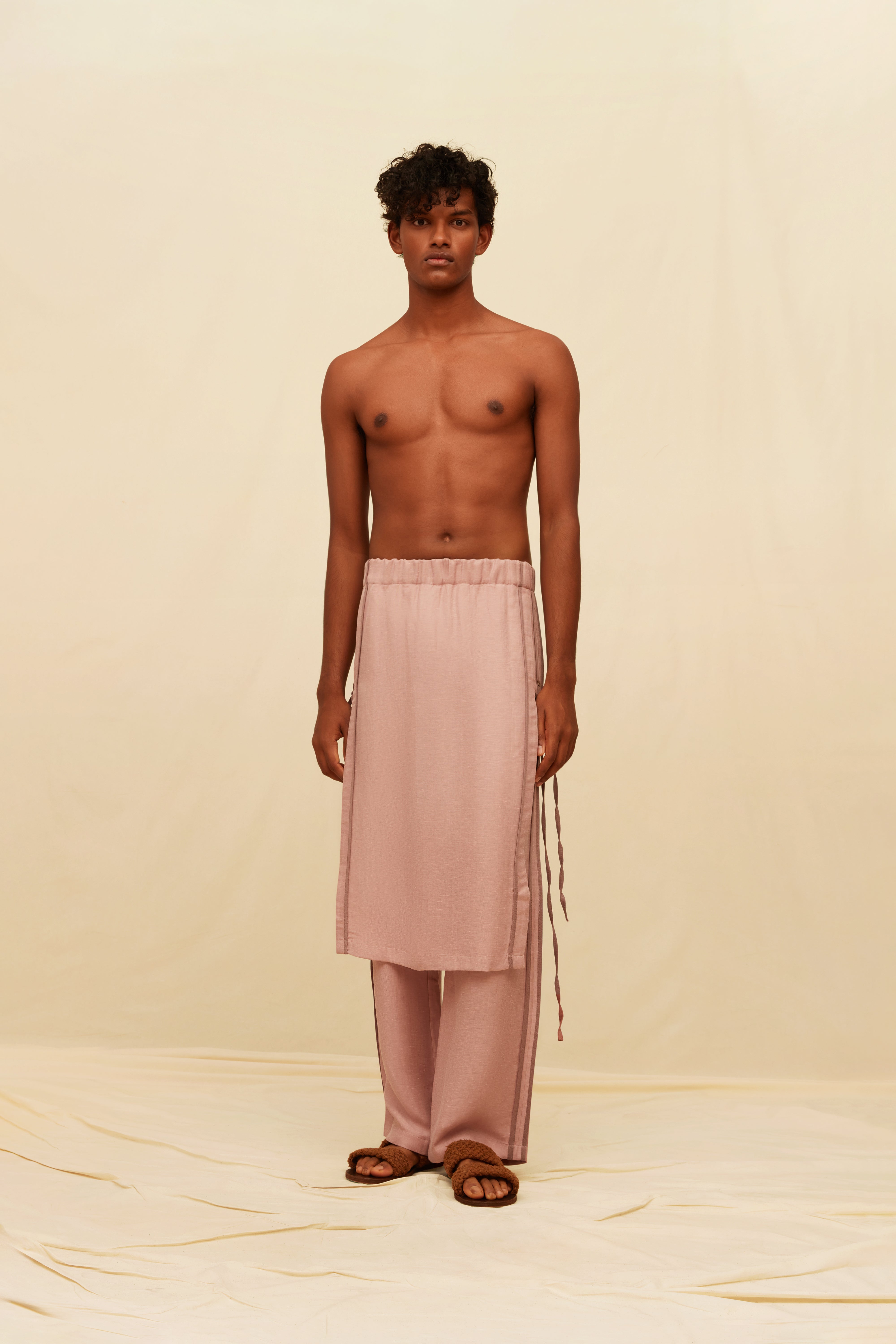 Soren Pants Linen Cupro - Clay Pink