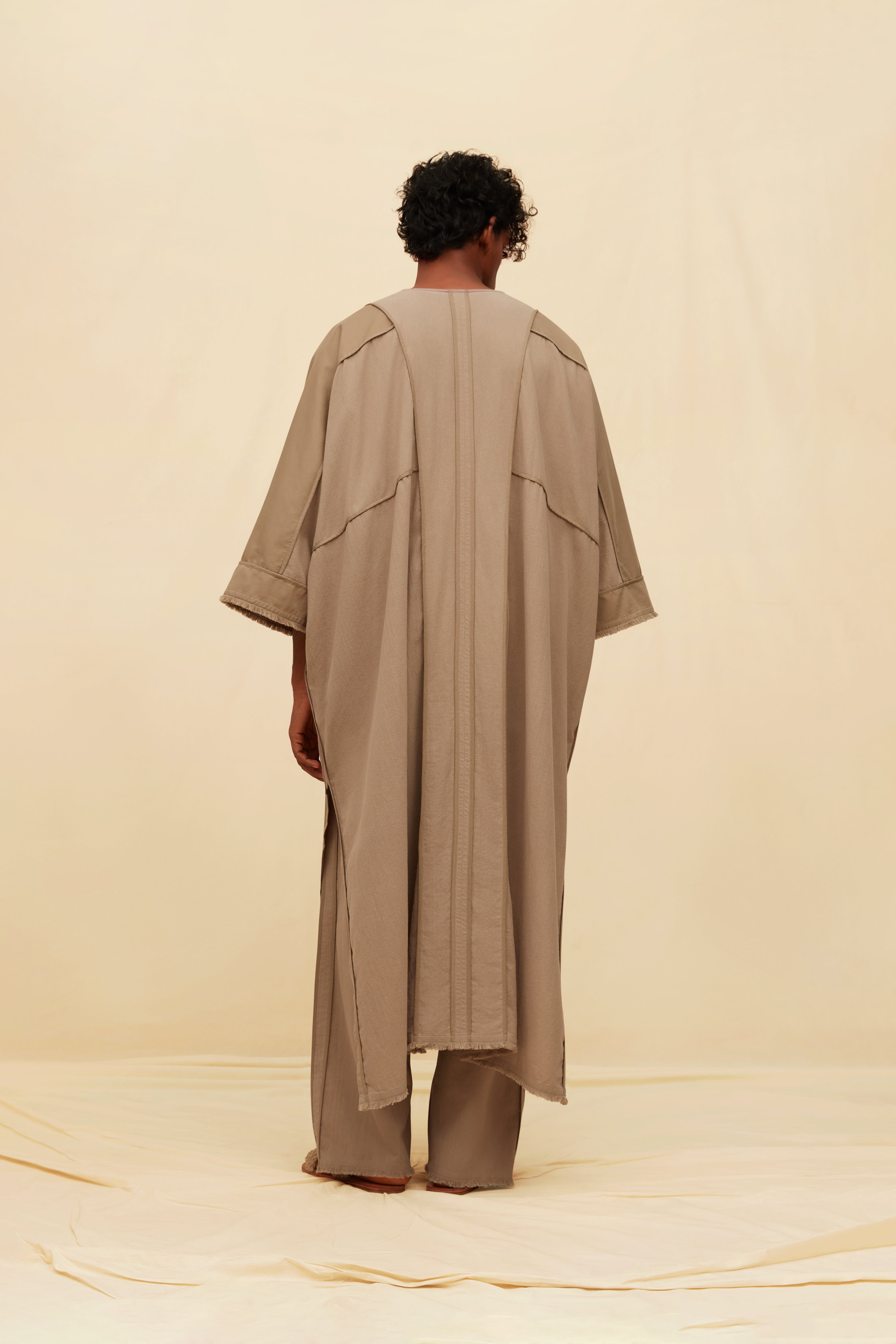 Taizu Robe Cotton Voile - Ash