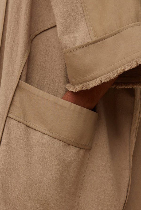 Taizu Robe Cotton Voile - Ash